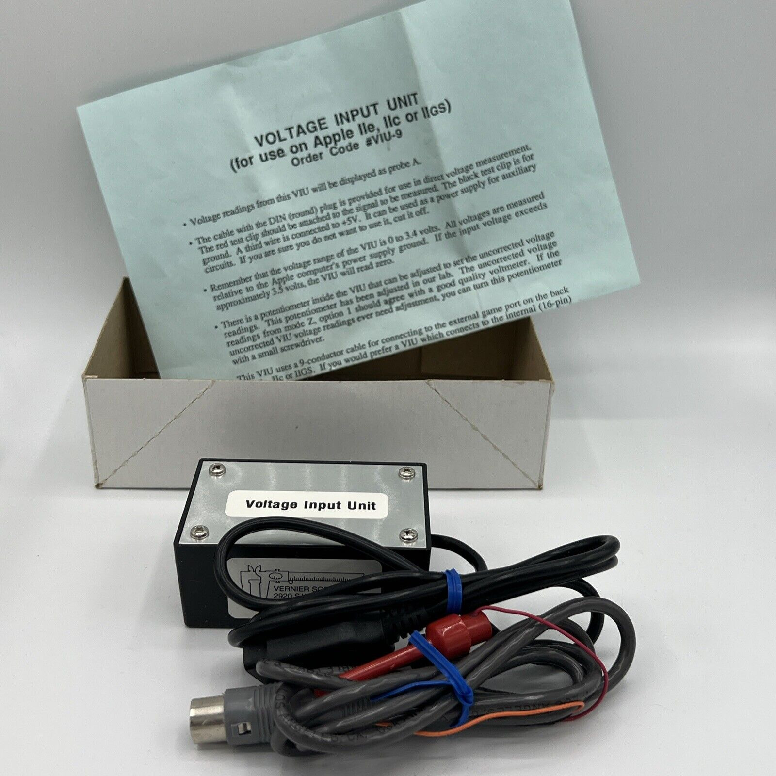 Vernier VIU-9 Voltage Input Unit Educational Science Lab Interface New Open Box