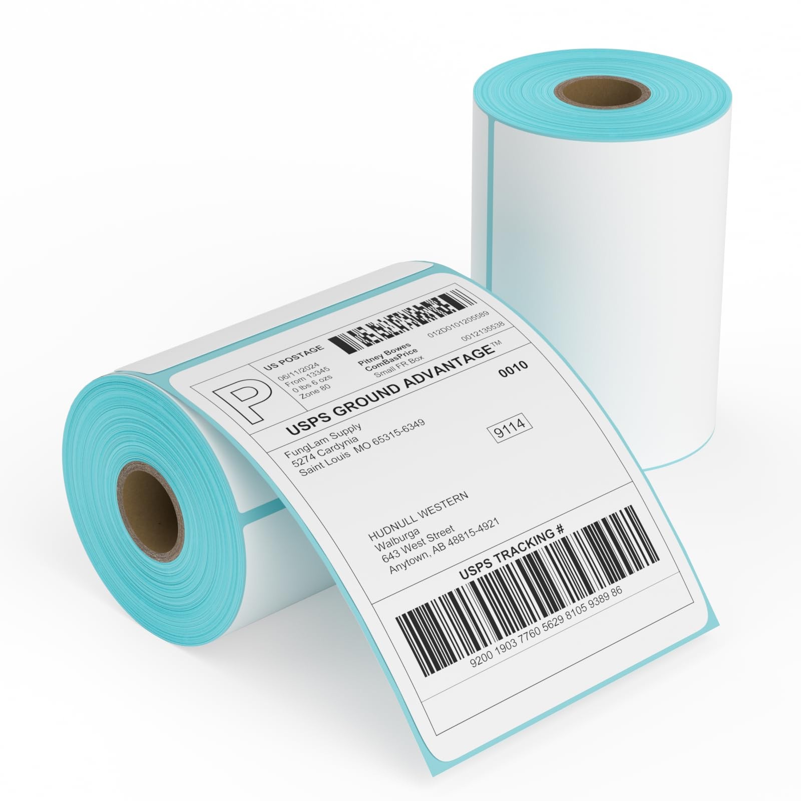 2 Rolls 4×6 Direct Thermal Printer Labels 500 Labels with Zebra, Rollo Label …