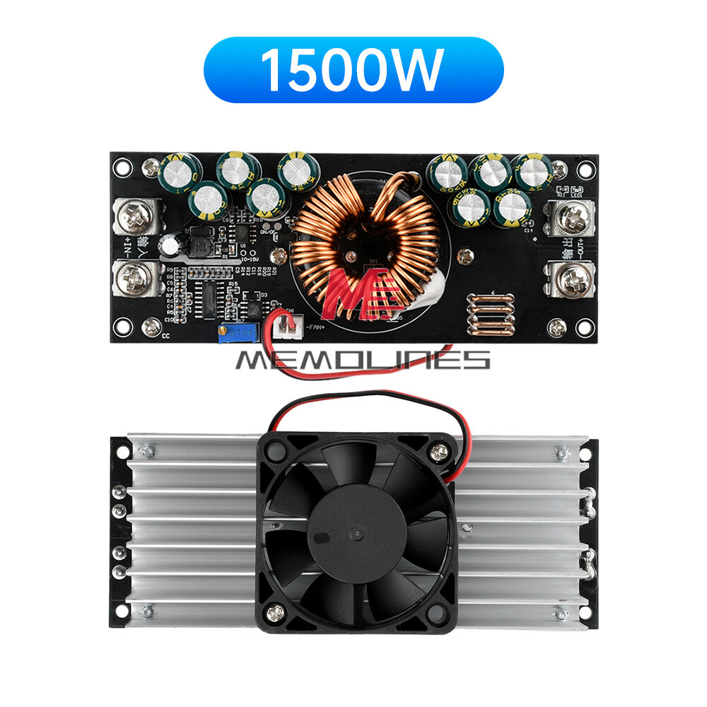 1500W DC-DC Buck Module Adjustable Step-Down Power Module 15-90V to 2.5-72V 50A