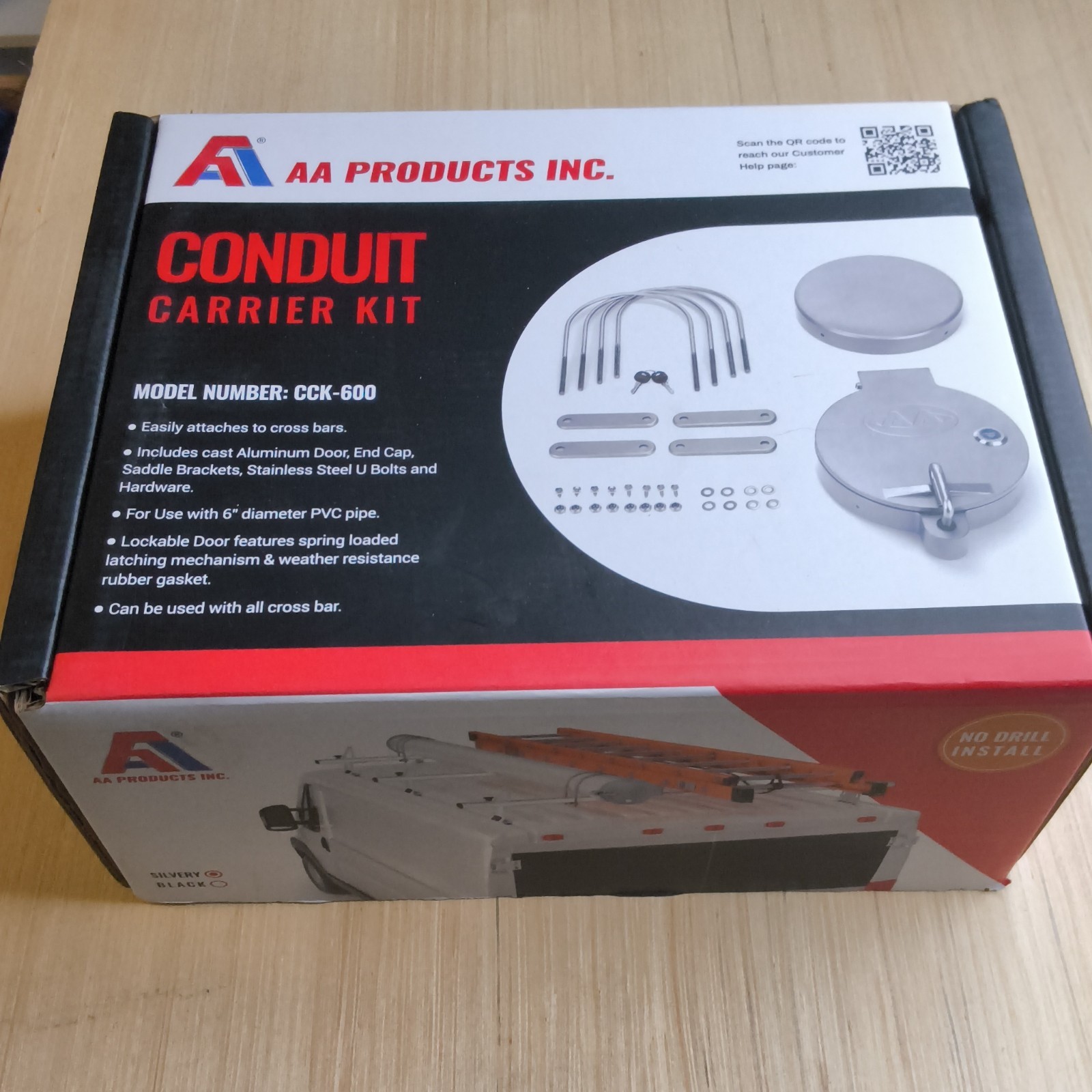 AA Products Inc. CCK-600 6in Conduit Carrier Kit Aluminum Weather Resistant