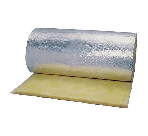 24″ x 4ft REFLECTIVE FOIL FRK Fiberglass Garage Door Insulaton Panel 2″ R12