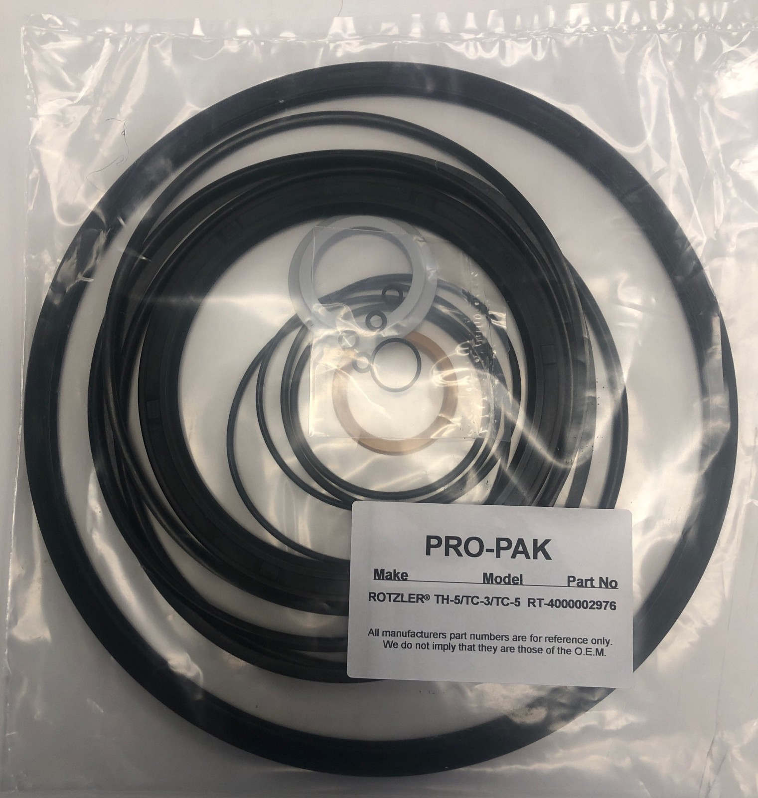 ROTZLER® Model(s) TH-5/TC-3/TC-5 Seal Kit Number 4000002976