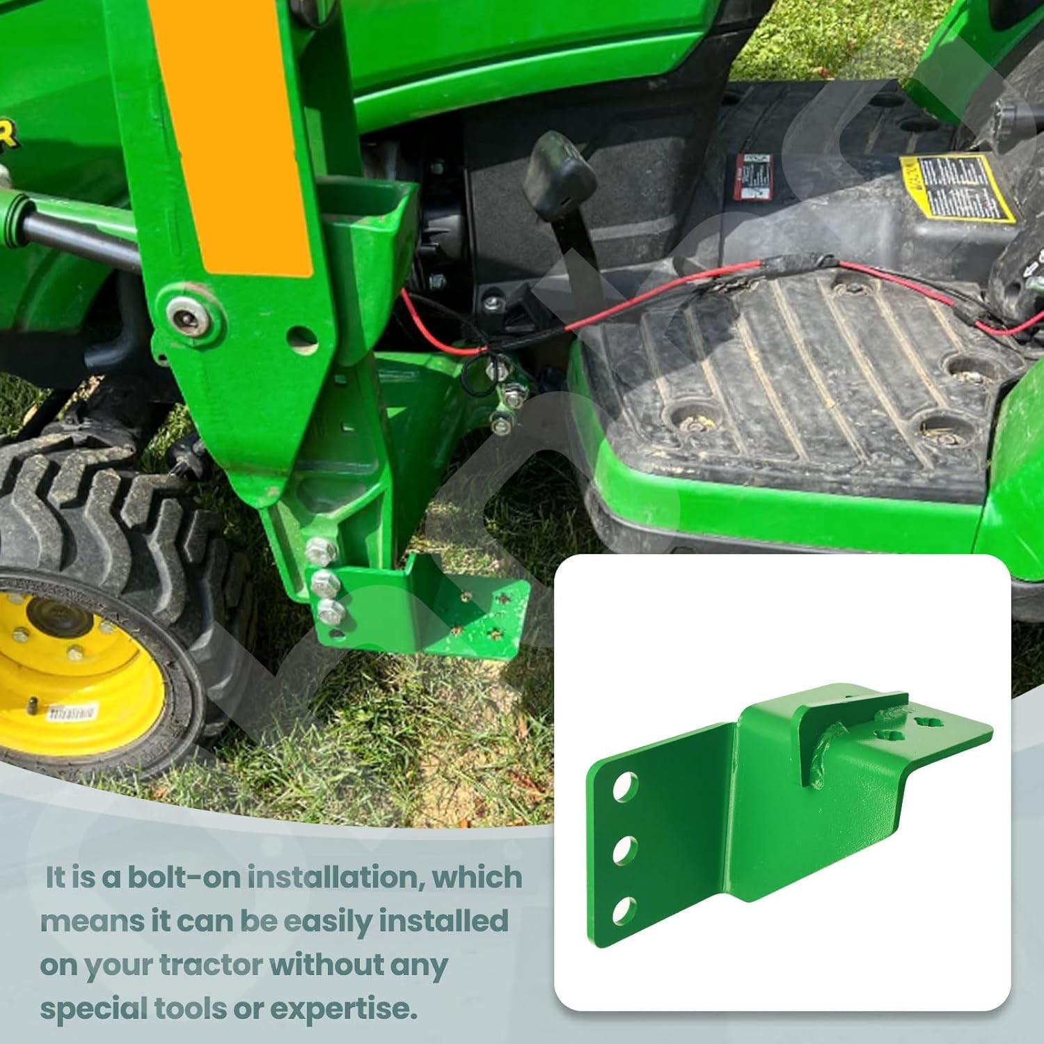 Ohoho Bolt On 6″ Tractor Step Driver Side Compatible with Joh-n Deere 1025R