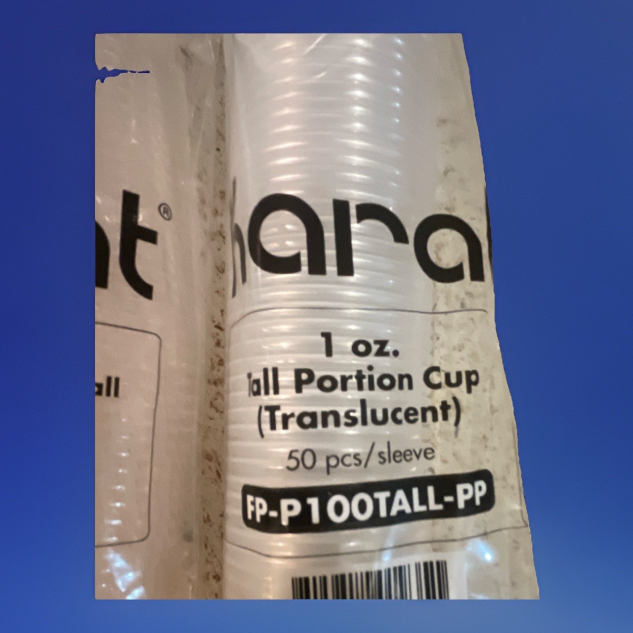 Karat 0.75 oz & 1 oz Tall Portion Cup Combo PET Plastic & Polypropylene, 50 pcs