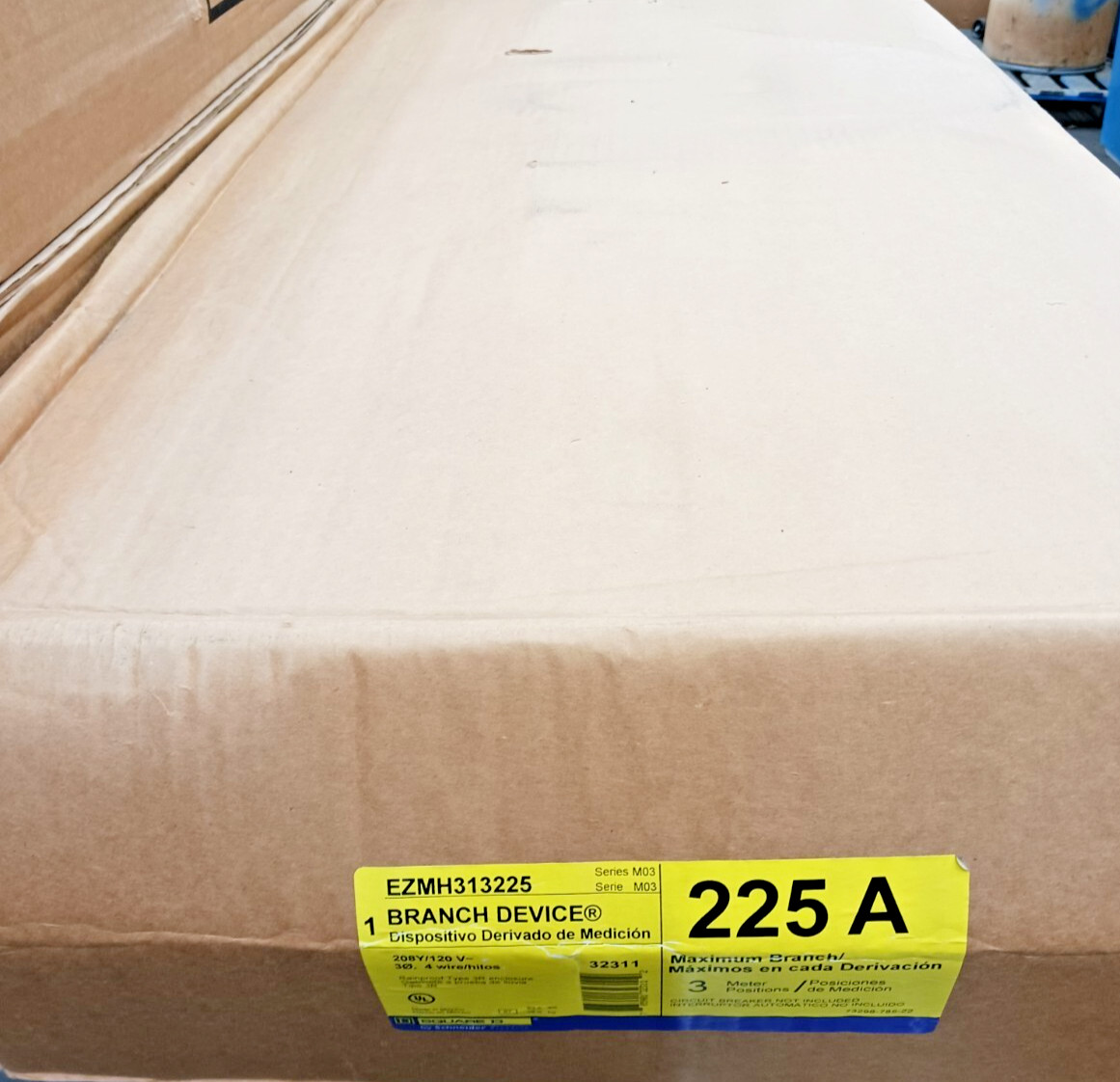 New Square D Ringless 5 Jaw 3 Meter Branch Unit 208y/120V 3PH 4W 3R EZMH313225