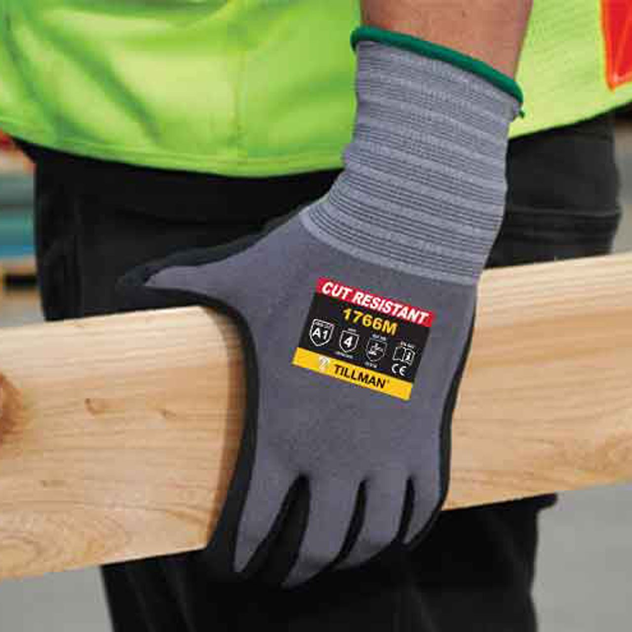 Tillman 1766 Abrasion Resistant Glove with Nitrile Micro-Foam Palm Medium