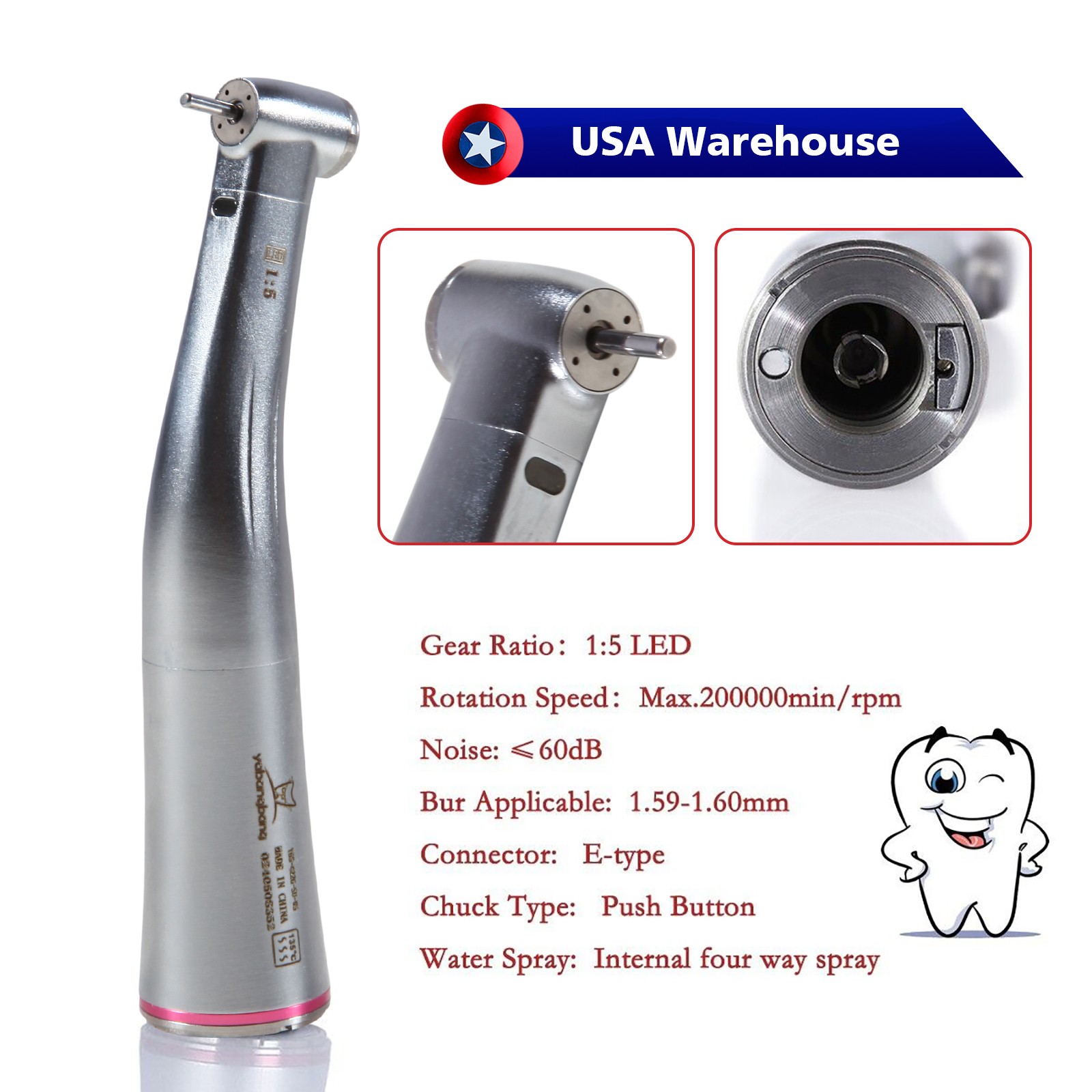 Dental LED Curing Light Cure Lamp Wireless Resin Cure Woodpecker Style SA