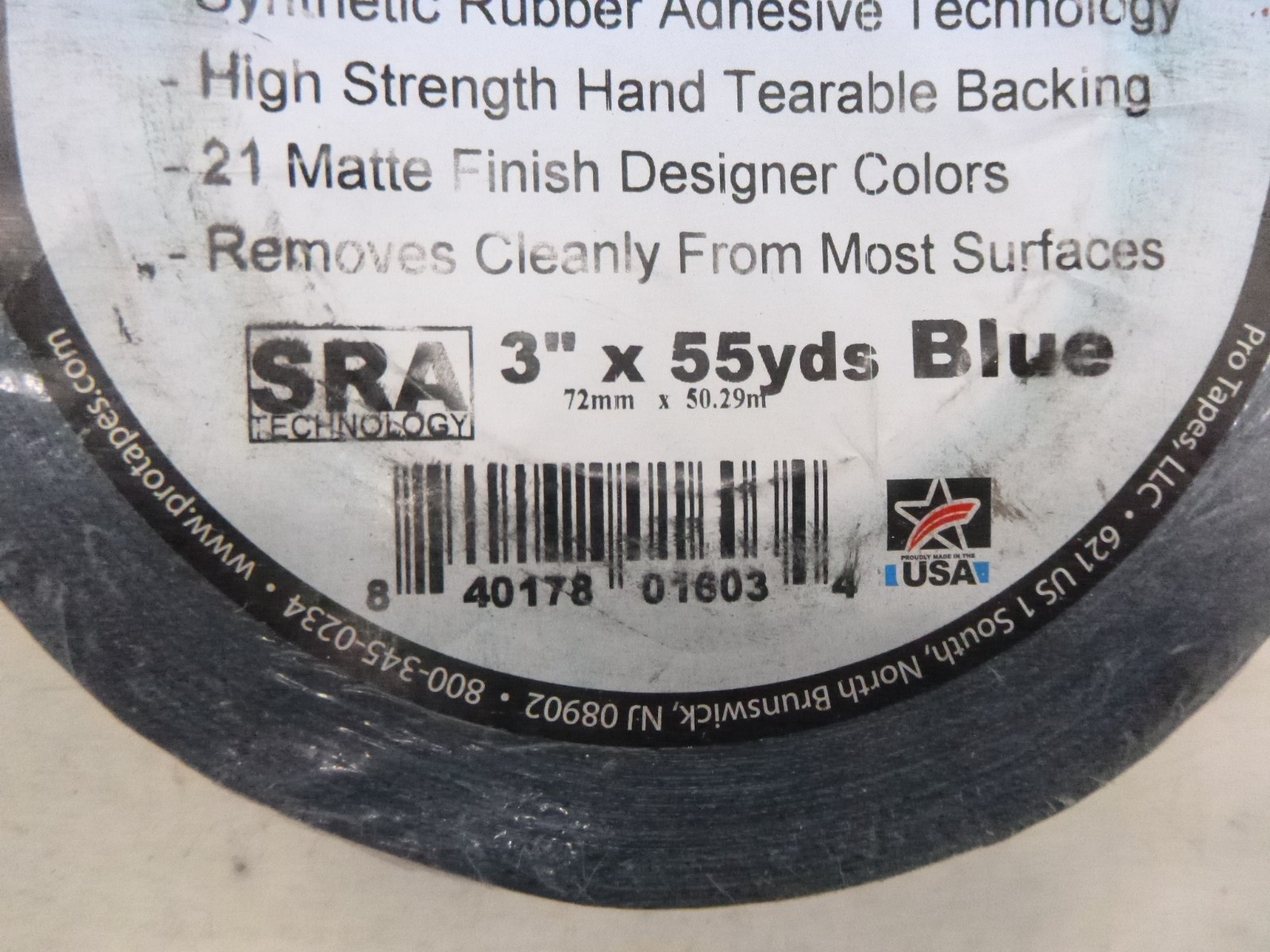 ProTapes Pro Gaff Matte Cloth Tape with Rubber Adhesive 3″ x 55yds Blue