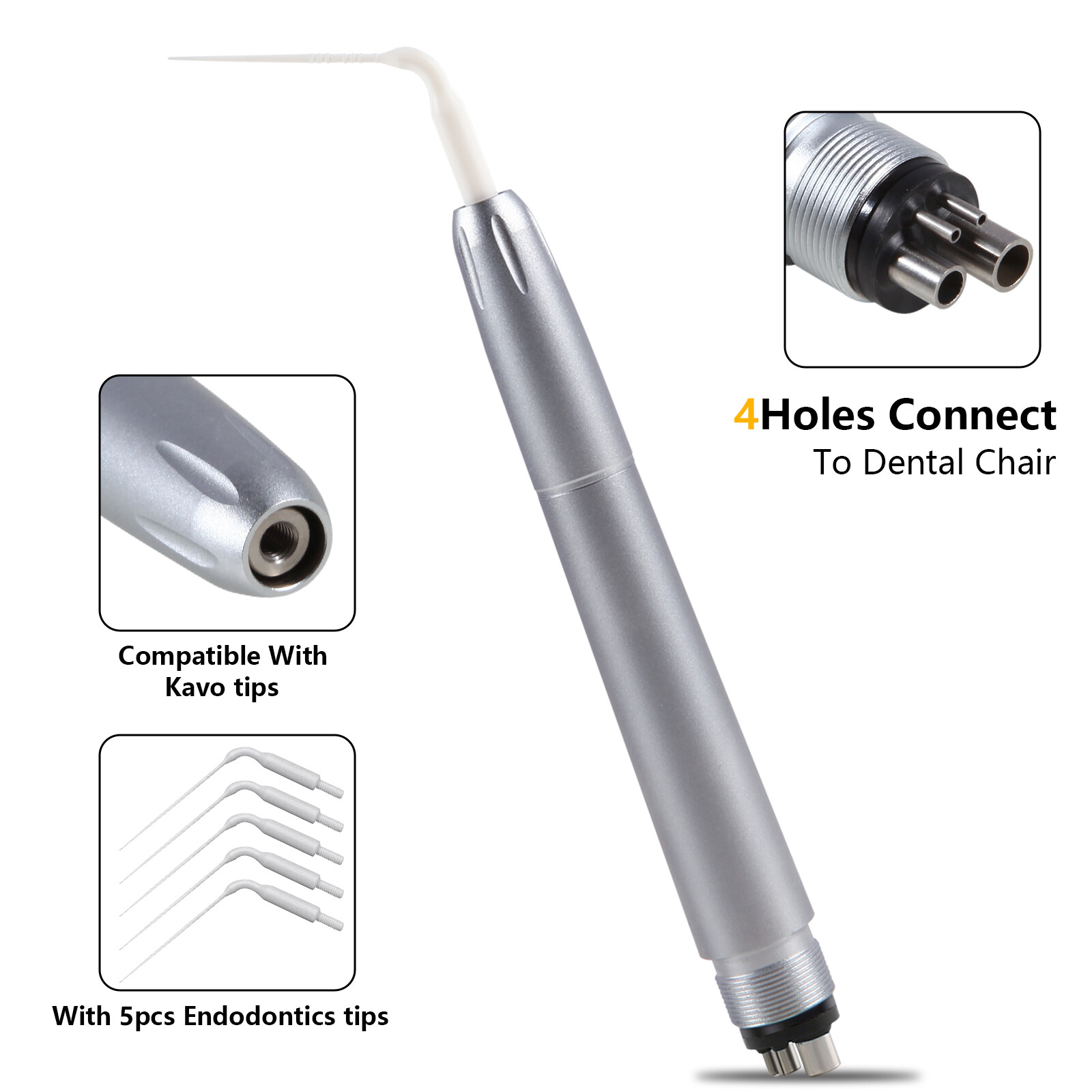 Dental Hygiene Air Scaler Handpiece Fit Kavo Endo Irrigation Tips 4Hole po
