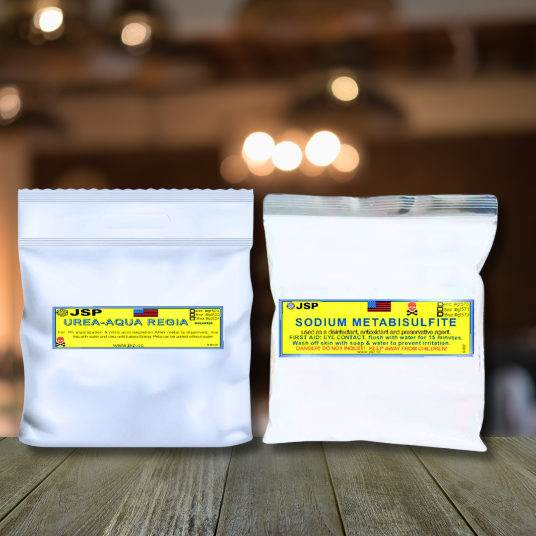 Gold Recovery Kit 1 lb Sodium Metabisulfite 1 lb Urea for Scrap Metal Refining
