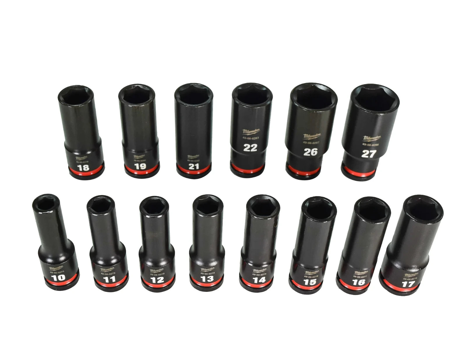 Milwaukee 49-66-7014 14PC SHOCKWAVE Impact Duty 1/2″ Drive Metric 6PT Socket Set