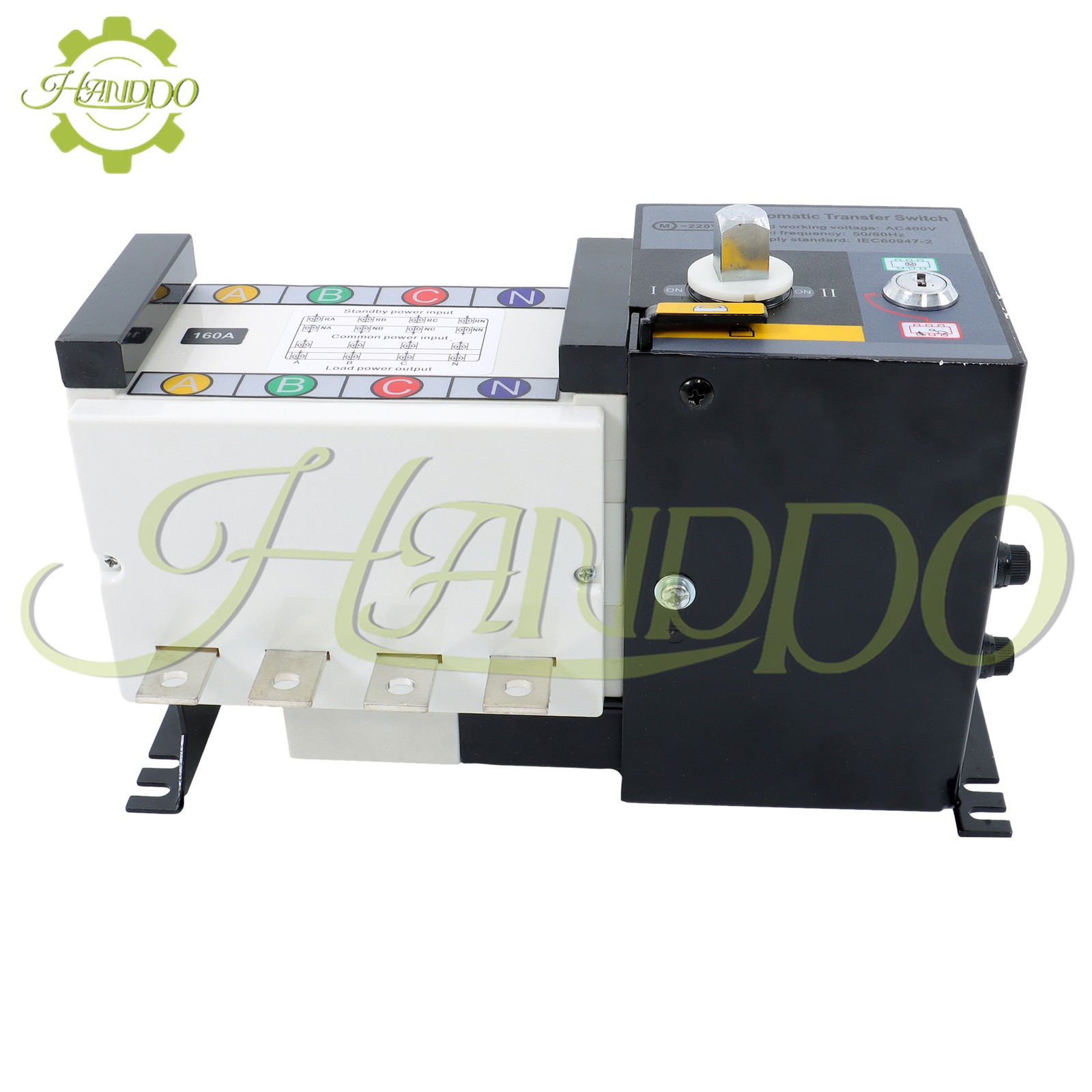Industrial Automatic Transfer Switch 160A 4 Poles 110V 220V Grid to AC Generator