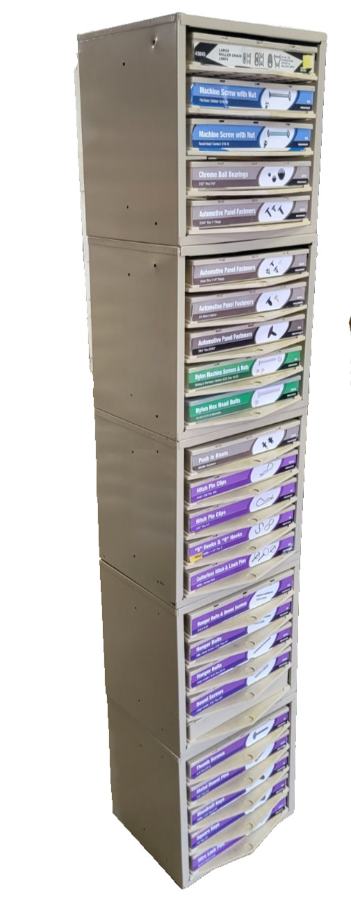 Hillman Hardware Storage Cabinet 5 Drawer Bins Steel Organizer Lego, Parts etc..