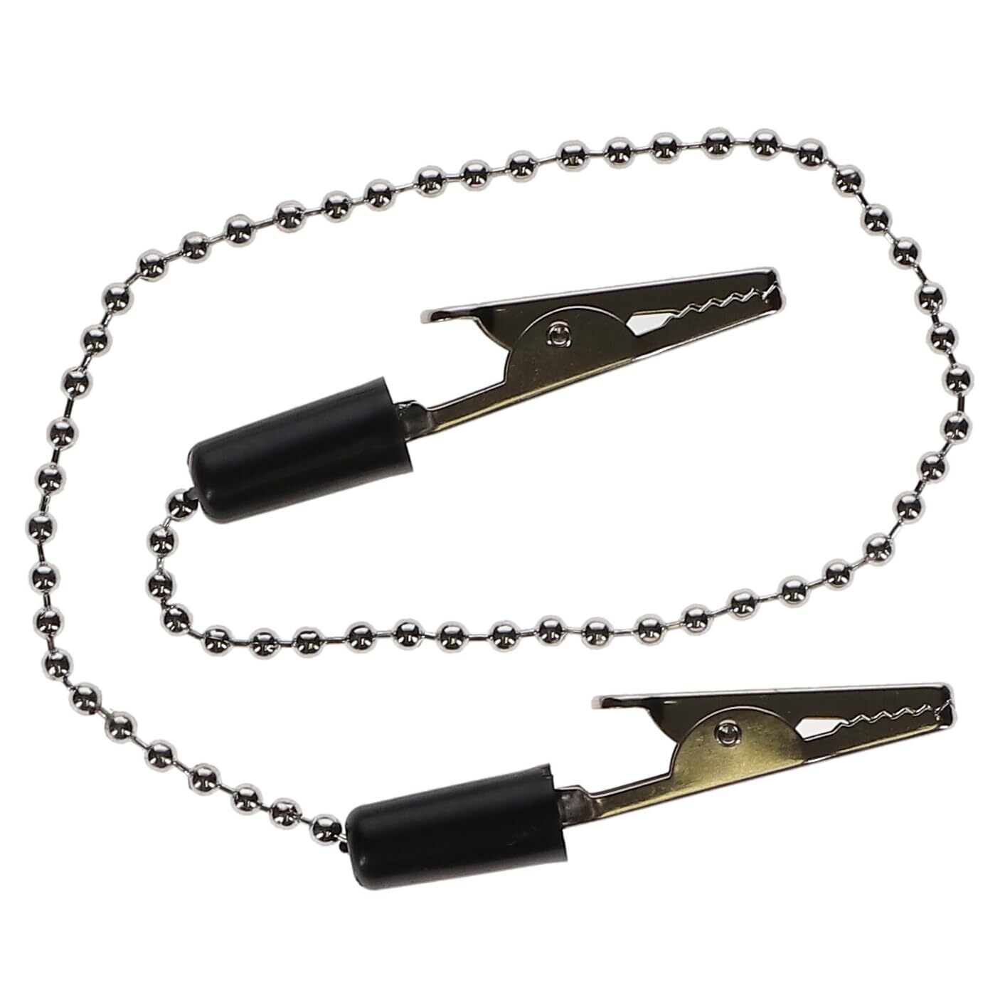 House Brand Dentistry 101230 HSB Daisy Chain Dental Patient Bib Clips Black 1/Pk
