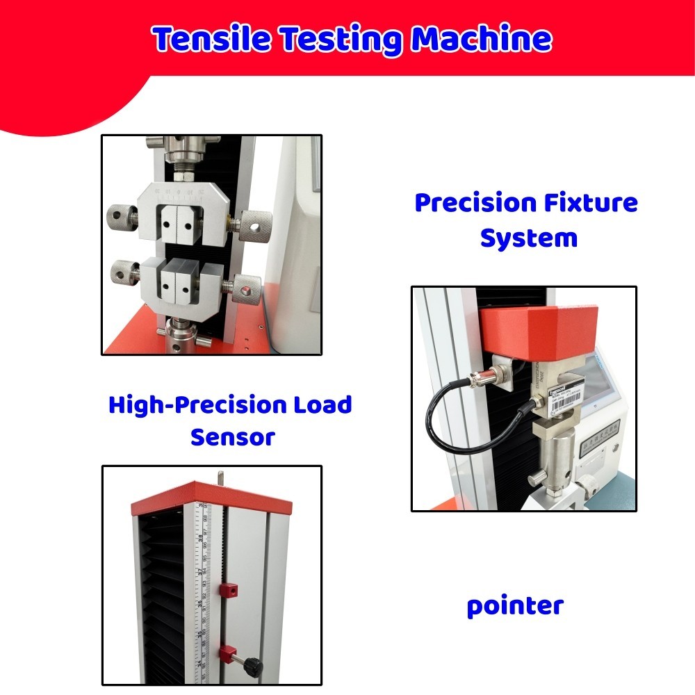Digital Microcomputer Tensile Strength Tester 2000N Force Gauge with LCD Display