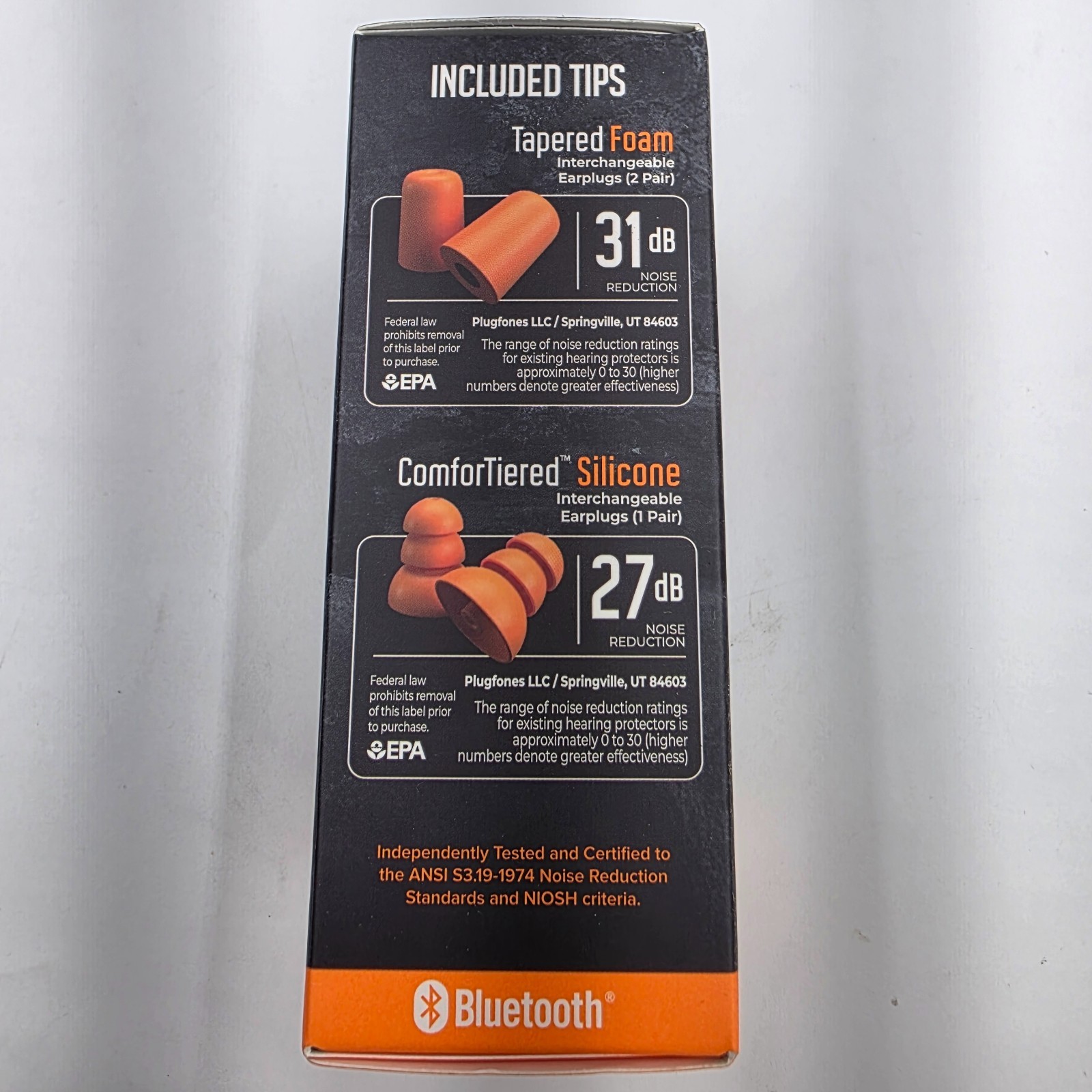 NEW Plugfones FREEREIGN VL Earplugs With Audio OSHA HEARING PROTECTION