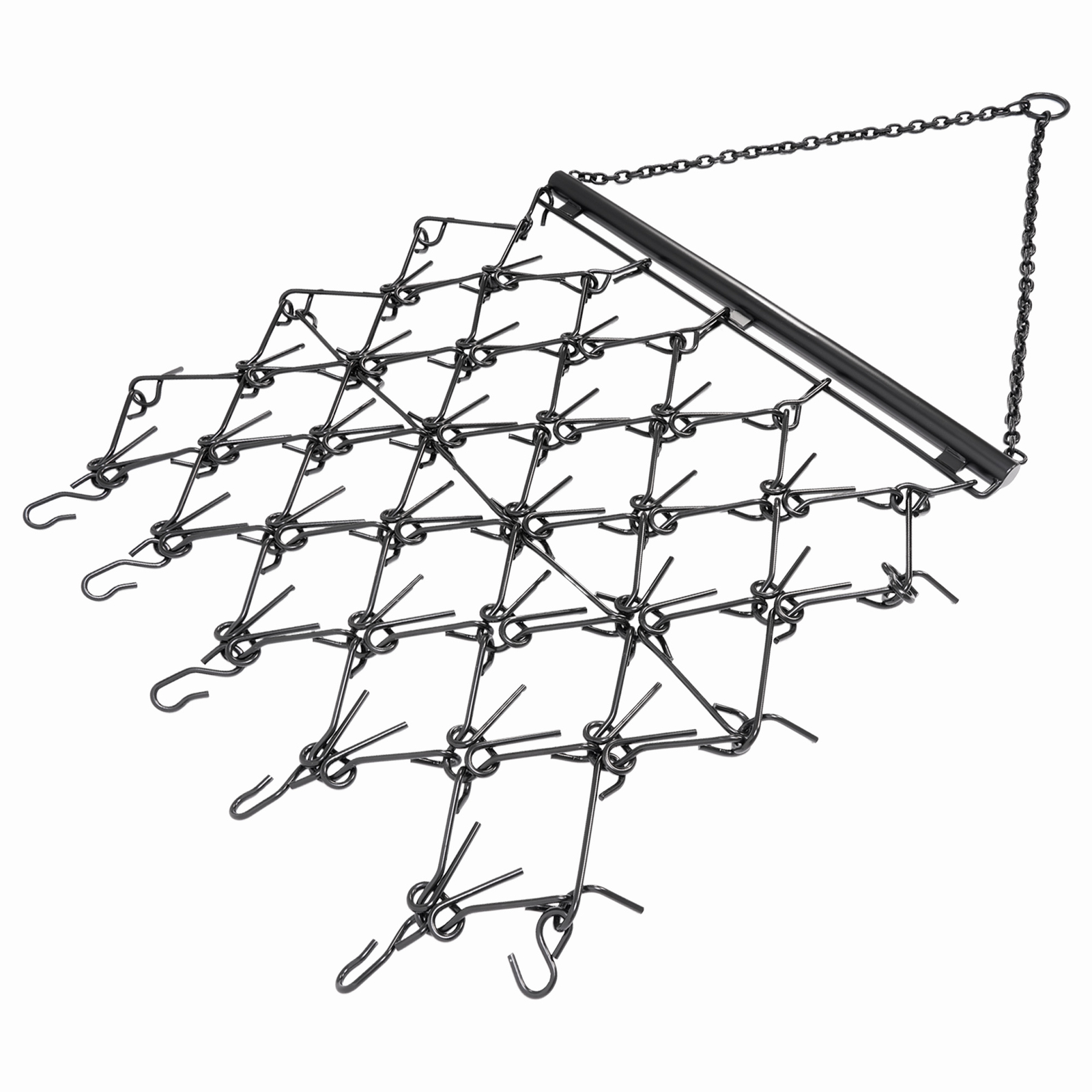 Steel Drag Harrow 4X4FT Heavy Duty Chain For ATV UTV Tractor Leveling Grading