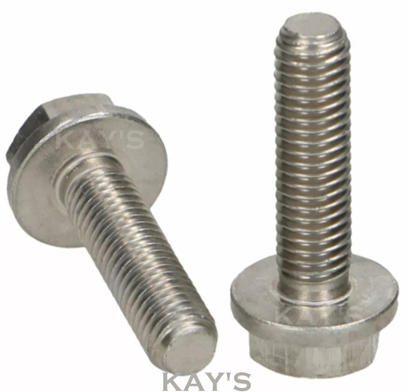 M5,M6,M8,M10 FLANGED HEXAGON BOLTS FLANGE HEX HEAD SCREWS A2 STAINLESS STEEL