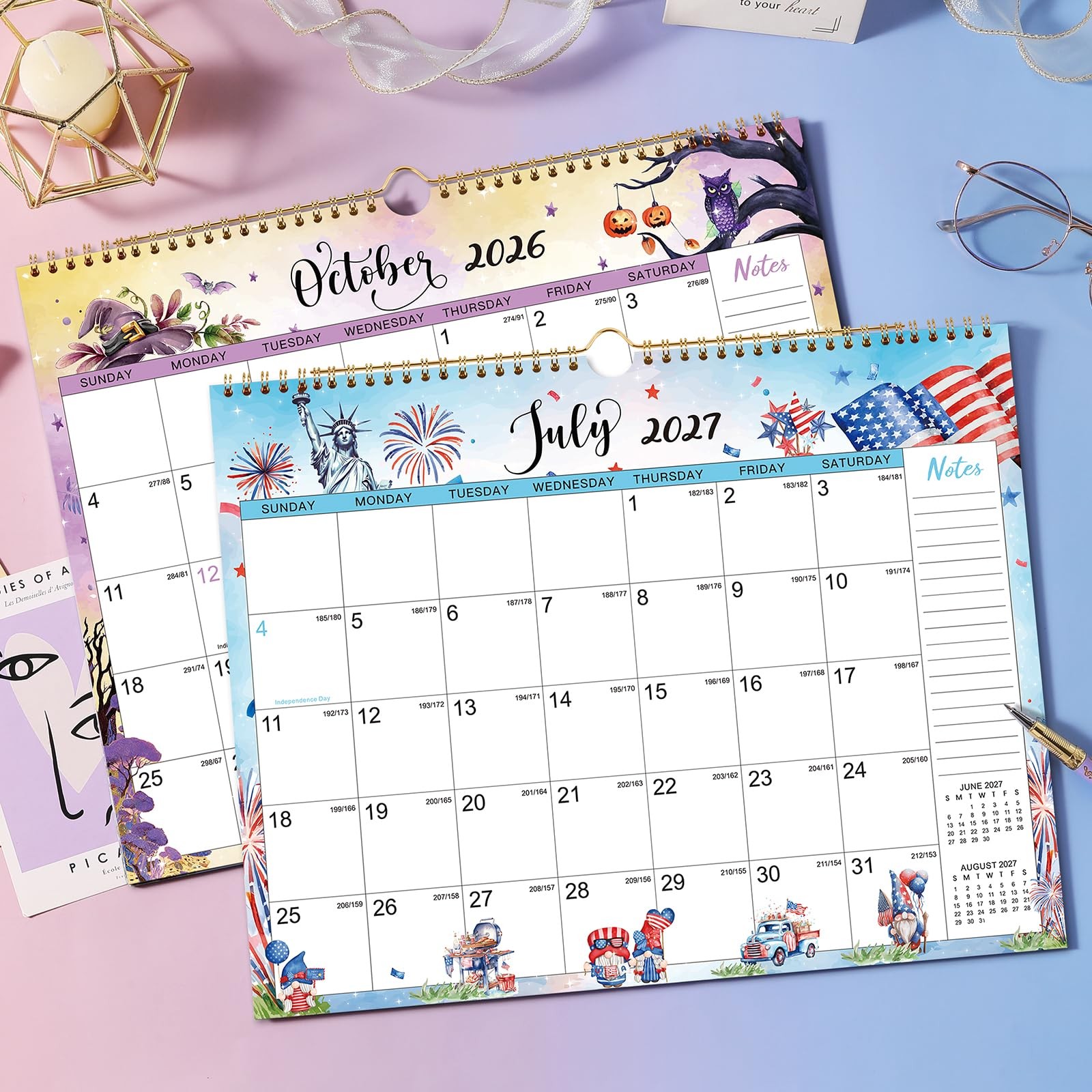 Calendar 2026-2027 – Wall 2026-2027, 18 Months 11.5″ x 15″, White