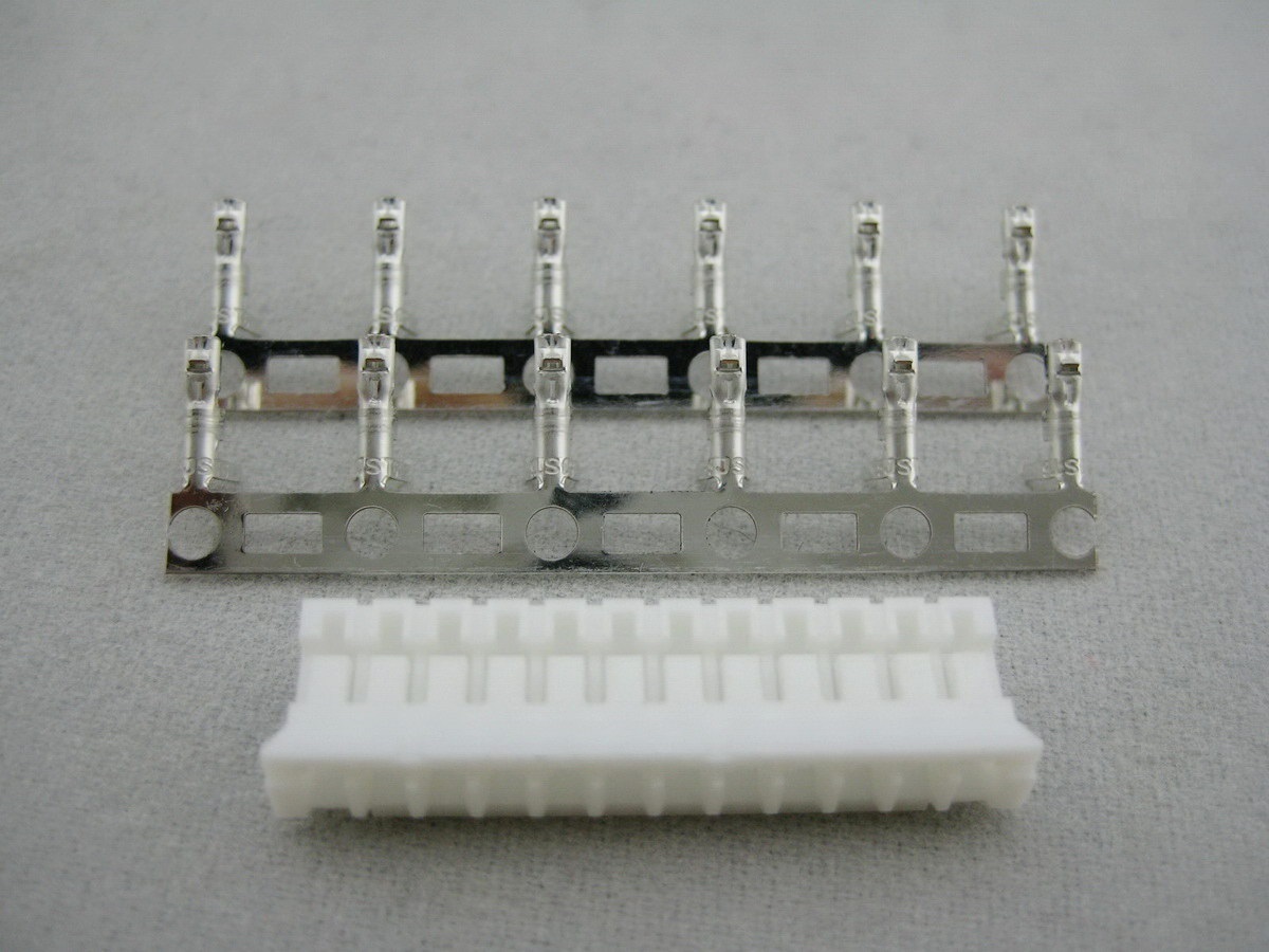 5 sets JST PHR-12 HOUSING (12 ways, 2.0 mm) with crimp contact SPH-002T-P0.5S