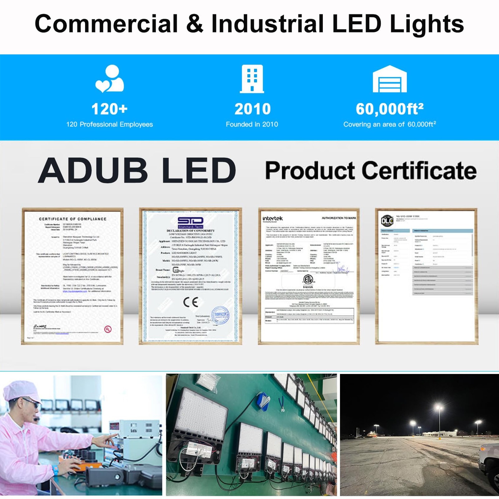 200W LED Parking Lot Light Commercial Outdoor IP65 Shoebox Street Pole Lamp