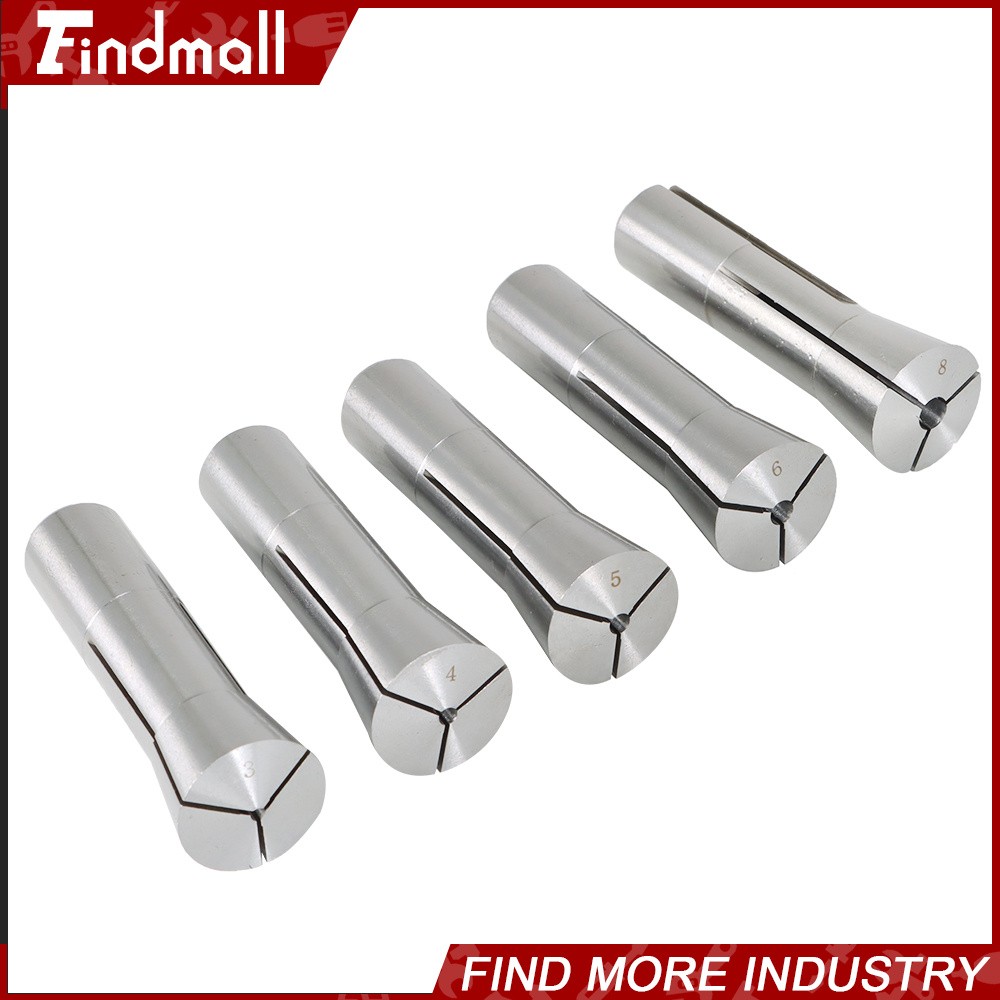 Findmall 10PCS R8 Round Spring Collet 3, 4, 5, 6, 8, 10, 12, 14, 18 and 20mm Set