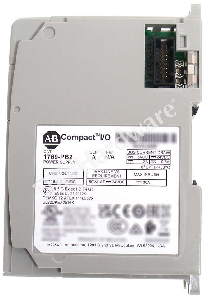 Open Pre-owned Allen Bradley 1769-PB2 /A CompactLogix 2A@5VDC 24VDC Power Supply