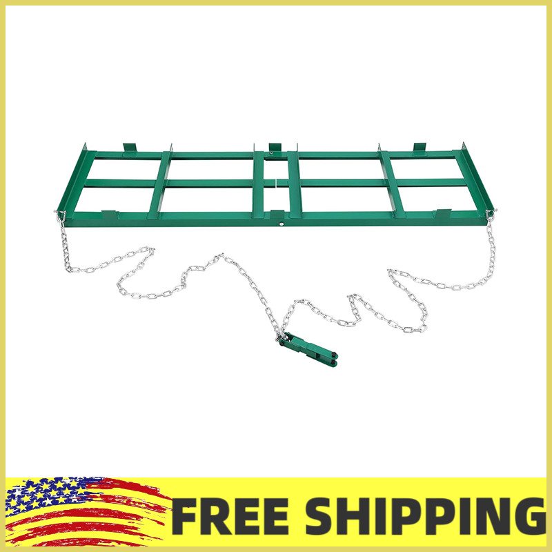 48″ Drag Harrow Driveway Grader 4 ft,Tow Behind Lawn Rake for ATV, UTV, Tractor