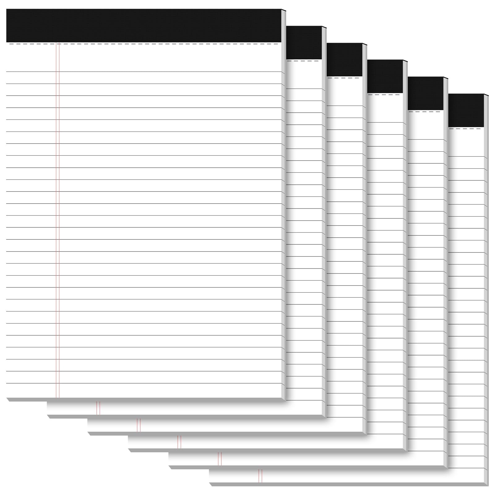 Legal Pads 8.5 x 11, Writing Paper Tablets 8-1/2 x 11, 6 Pack White Note Pads…