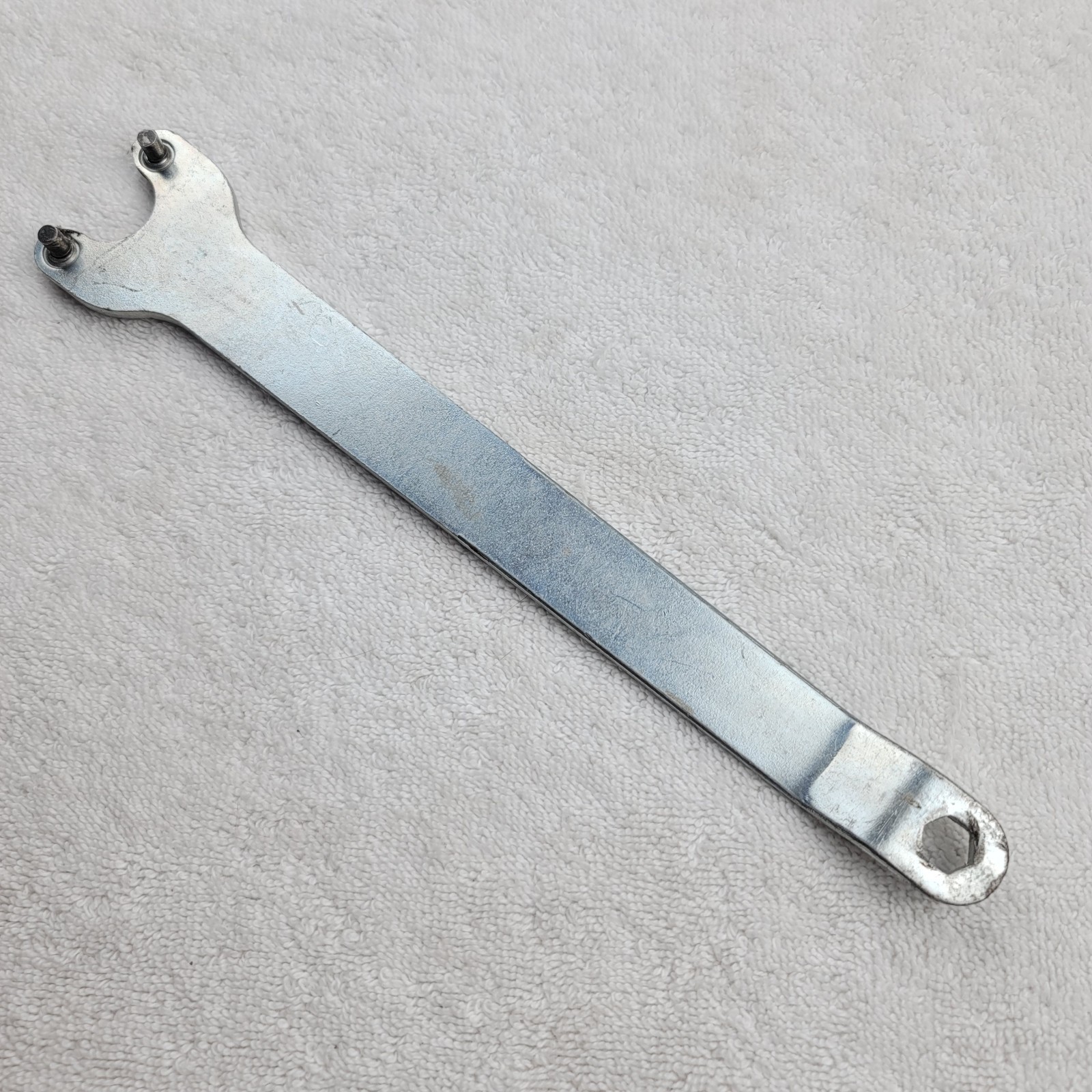 Angle Grinder Spanner Wrench Lock Nut Flange Tool 11 Inch Two Pin