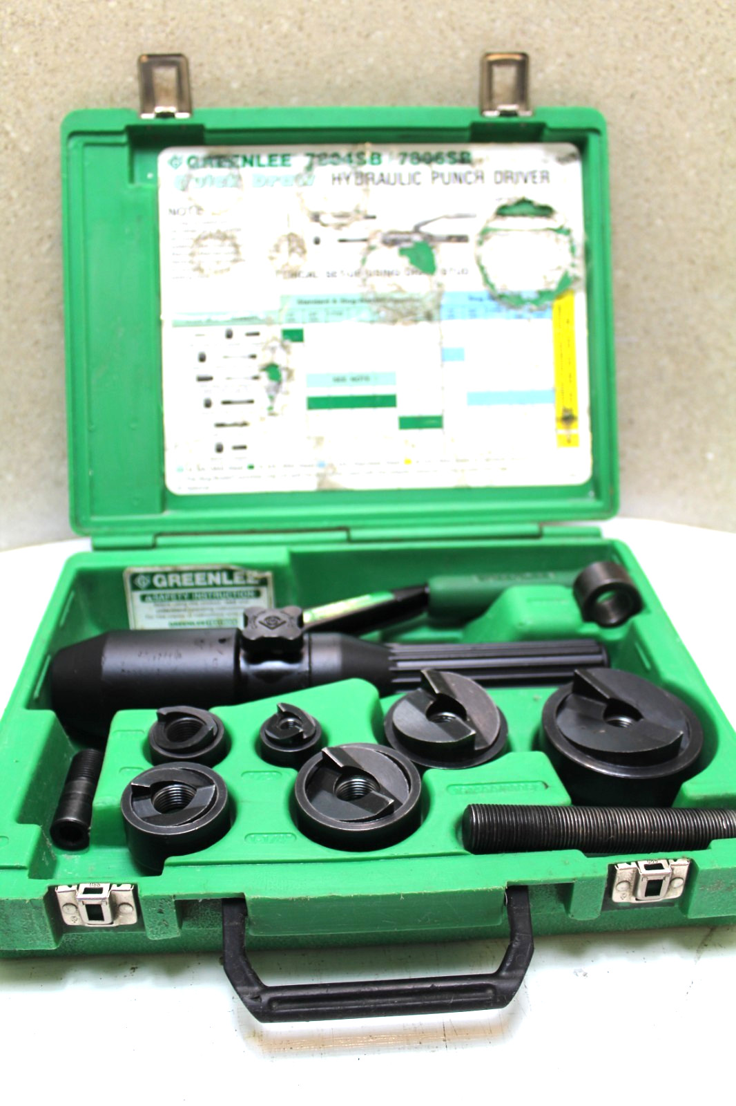 GREENLEE 7906/7806 SB Quick Draw Hydraulic Knockout Set (100% TESTED)