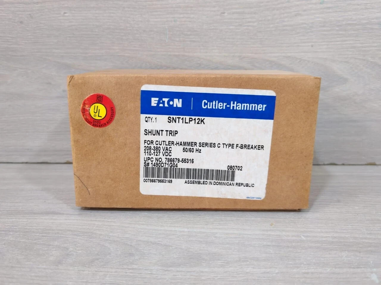 EATON SNT1LP12K Shunt Trip for Cutler-Hammer Type F Breaker 1490D71G04 New