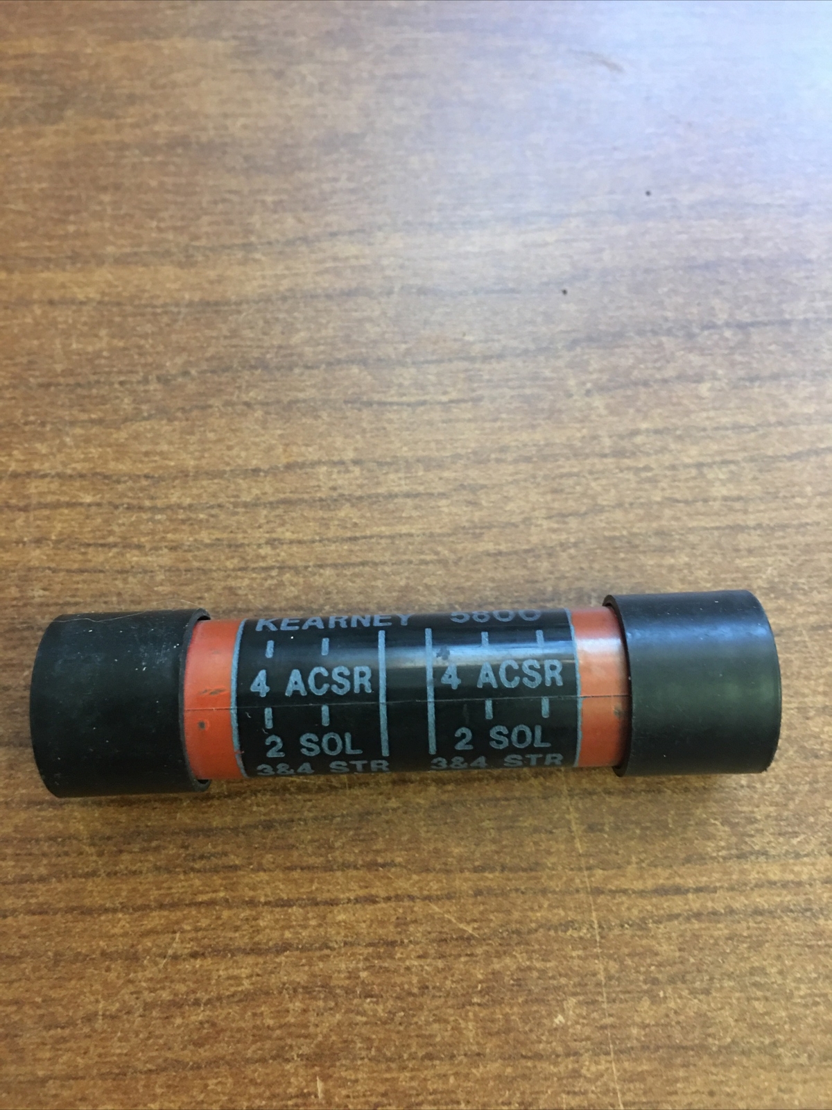 5 INSULATED Service Entrance Compression Splice Sleeve 4 ACSR – 4 ACSR Orange