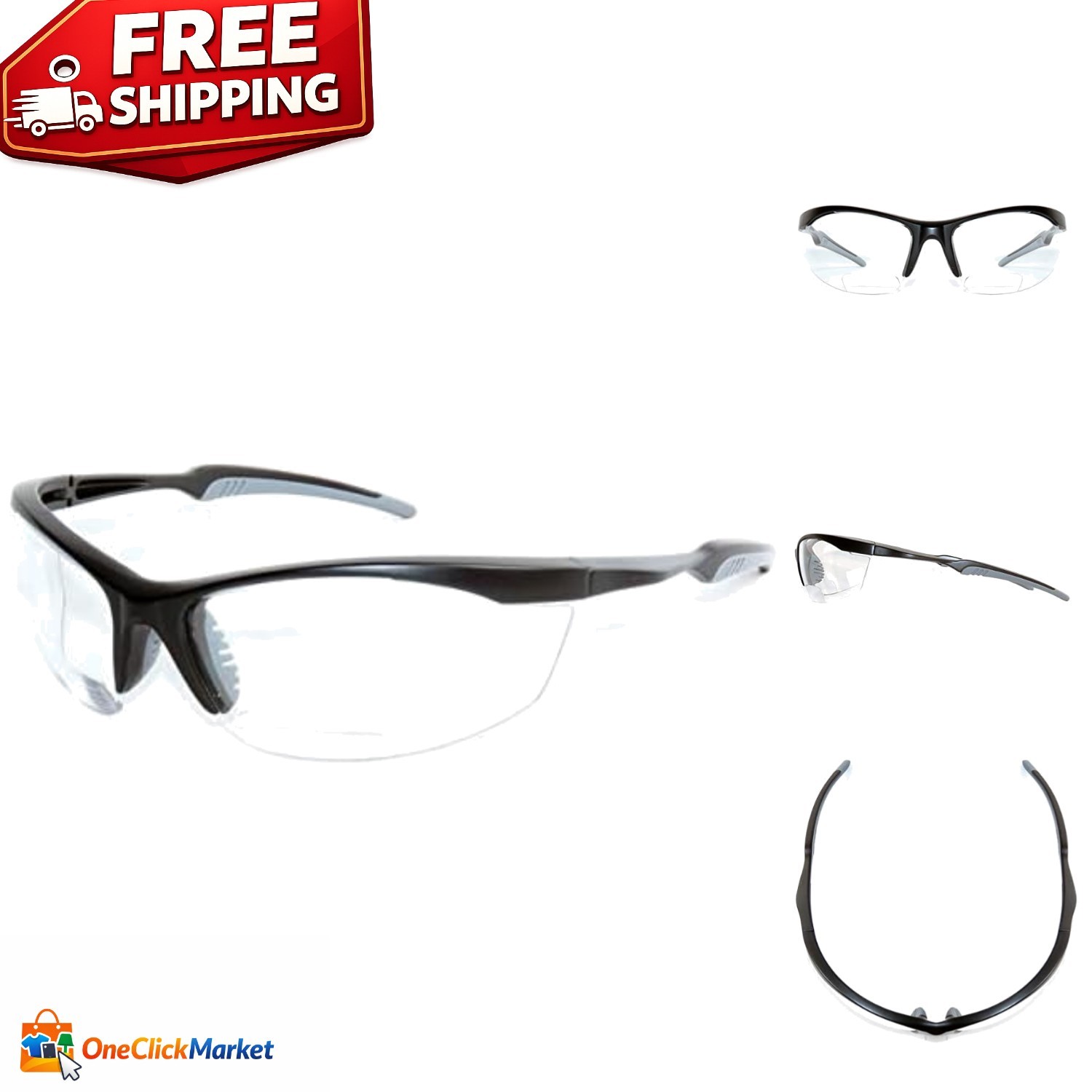 Clear Bifocal Glasses with UV Protection – Lightweight and Stylish for Daily Use