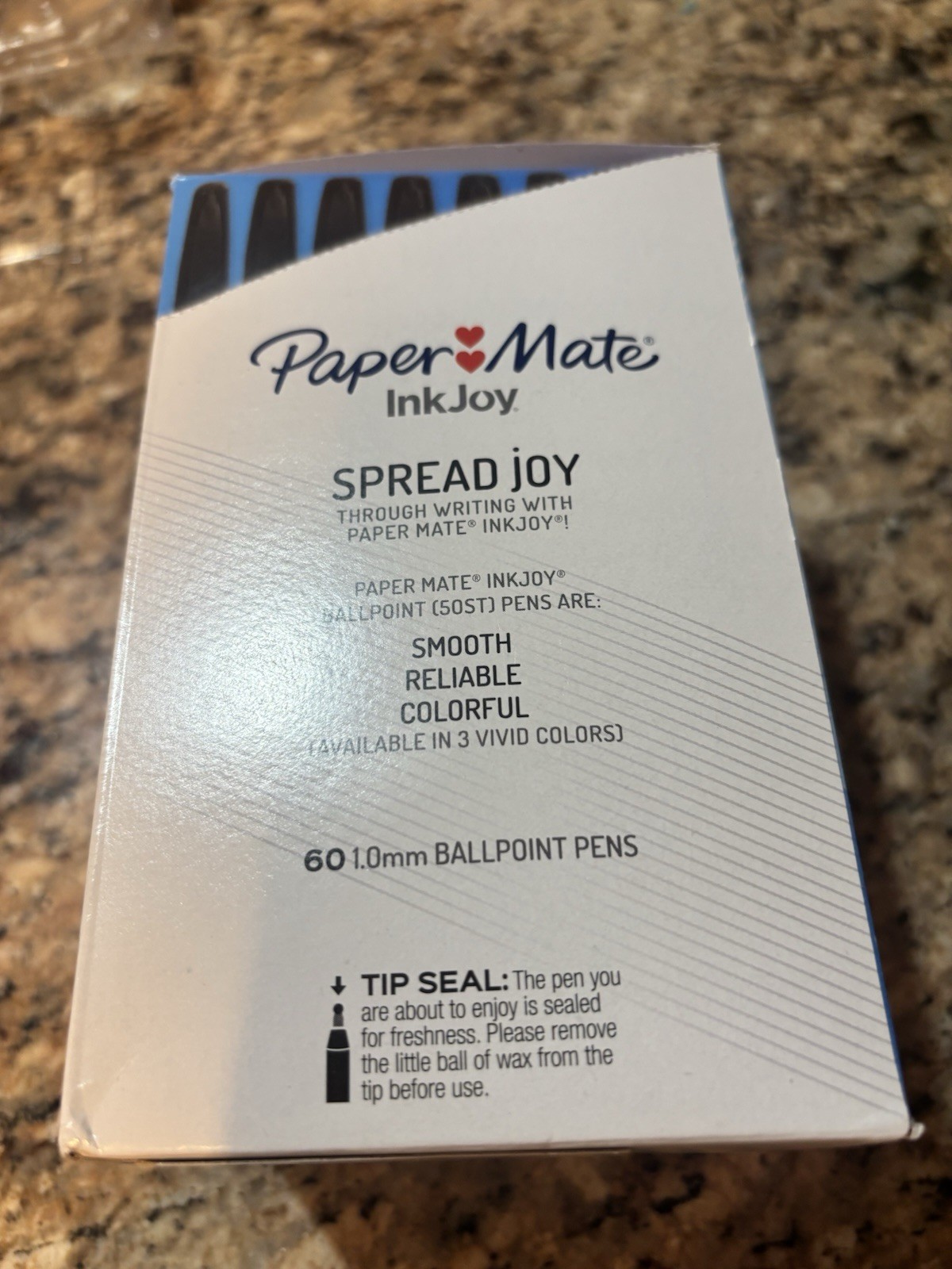 Paper Mate Ink joy Ball Point Pens, Black Ink, 60 Pack
