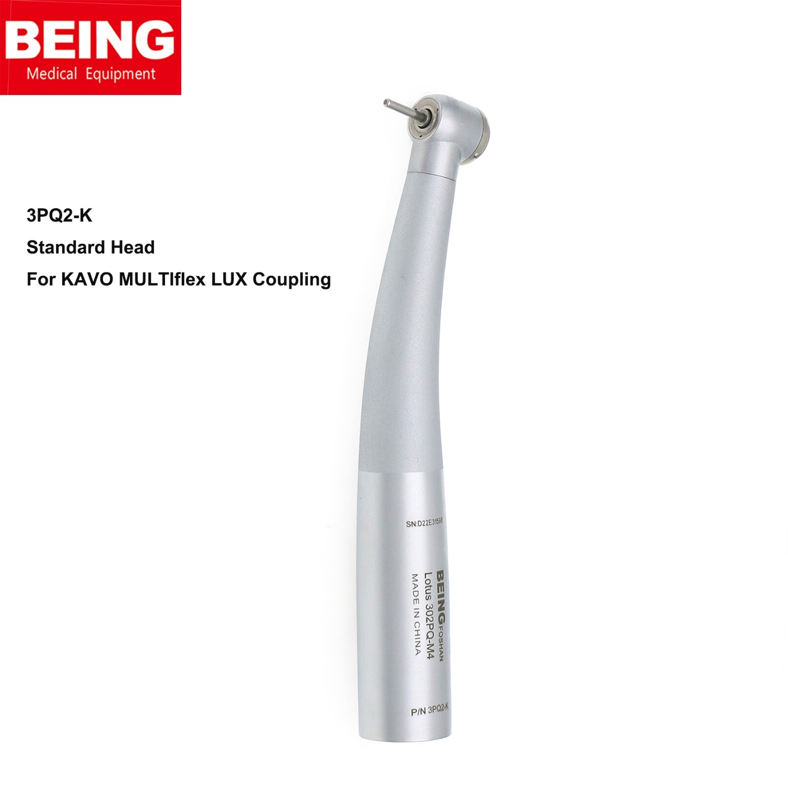 BEING Dental High Speed Fiber Optic Turbine Handpiece for KAVO Coupler 4/6 Holes