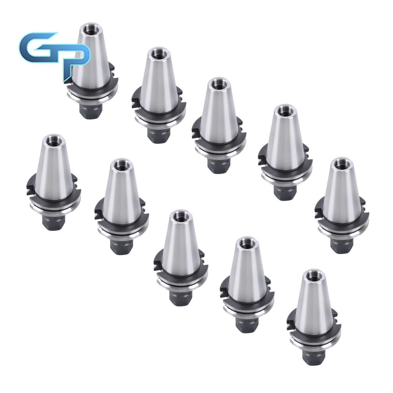 10 pcs CAT40-ER16 Collet Chuck 2.76″ 70mm Length Tool Holder Set