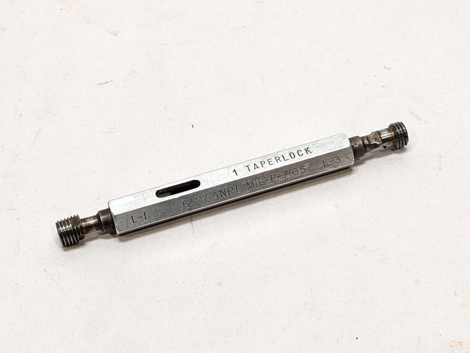 1/16-27 ANPT Thread Plug Gage Taperlock Pratt & Whitney
