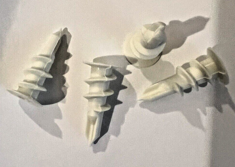 Premium Nylon Plastic Self Drilling Drywall Anchors with Screws, 40 sets