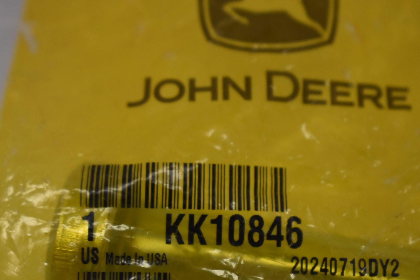 John Deere Genuine OEM KK10846 Original Equipment Pin 20240719DY2 Steel