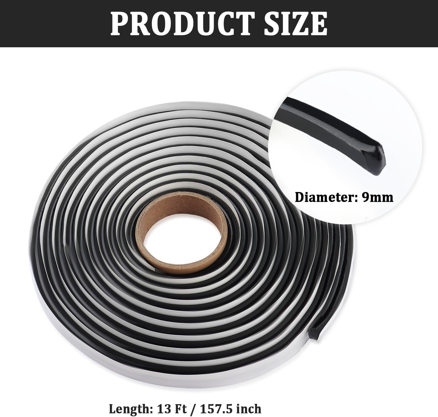 13Ft Car Headlight Sealant Butyl Tape,Waterproof Sealant