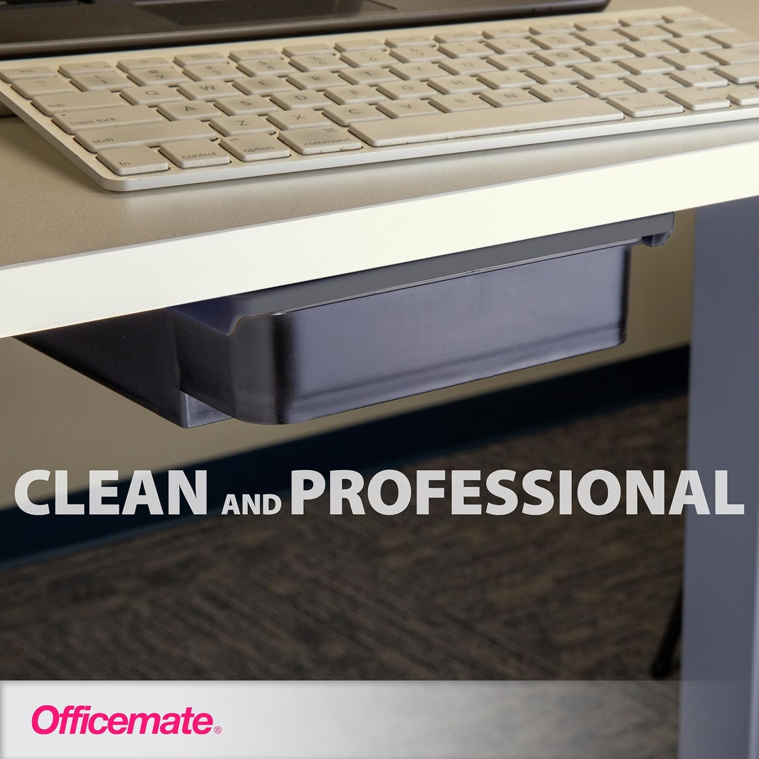 Under Desk Drawer Organizer – Self Adhesive Slide-Out Storage Tray for Office, H