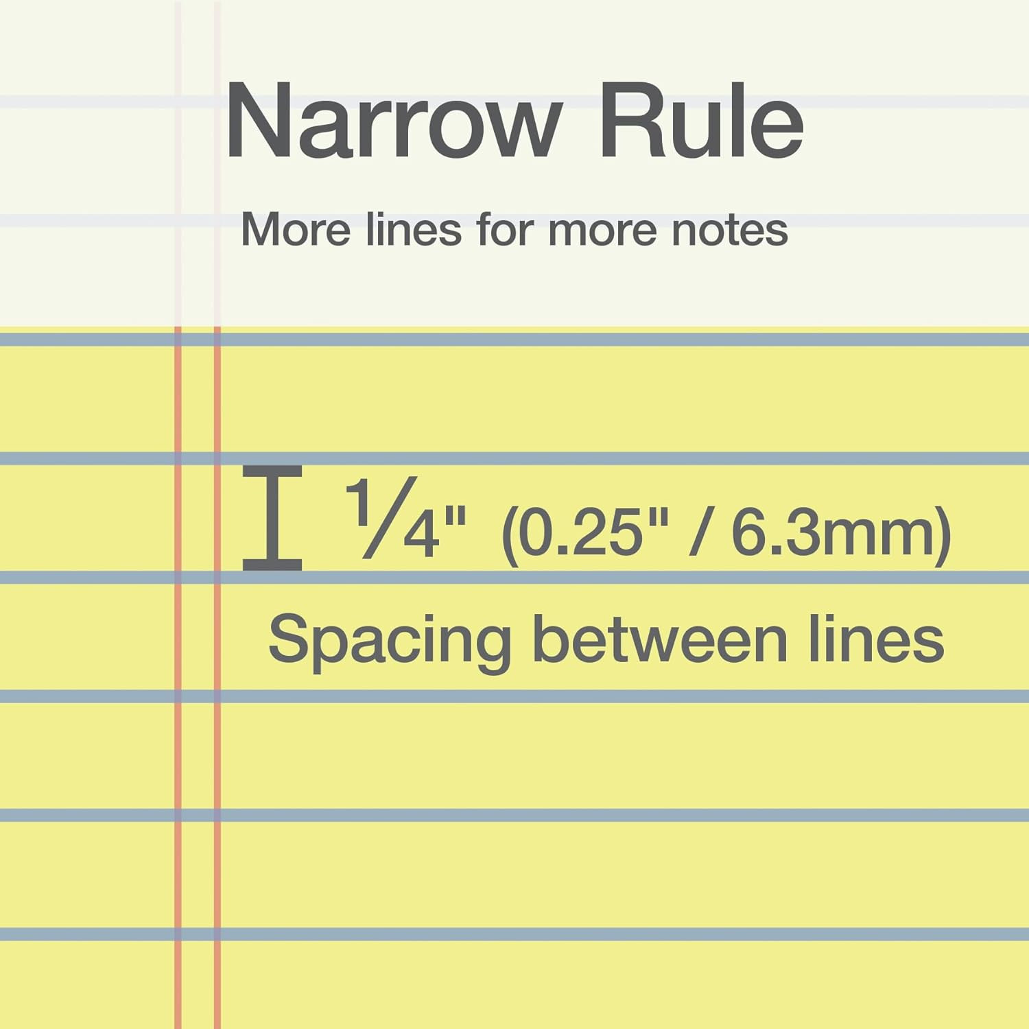 5 X 8 Legal Pads, 12 Pack, Narrow Ruled, Yellow Paper, 50 Sheets per Writing Pad
