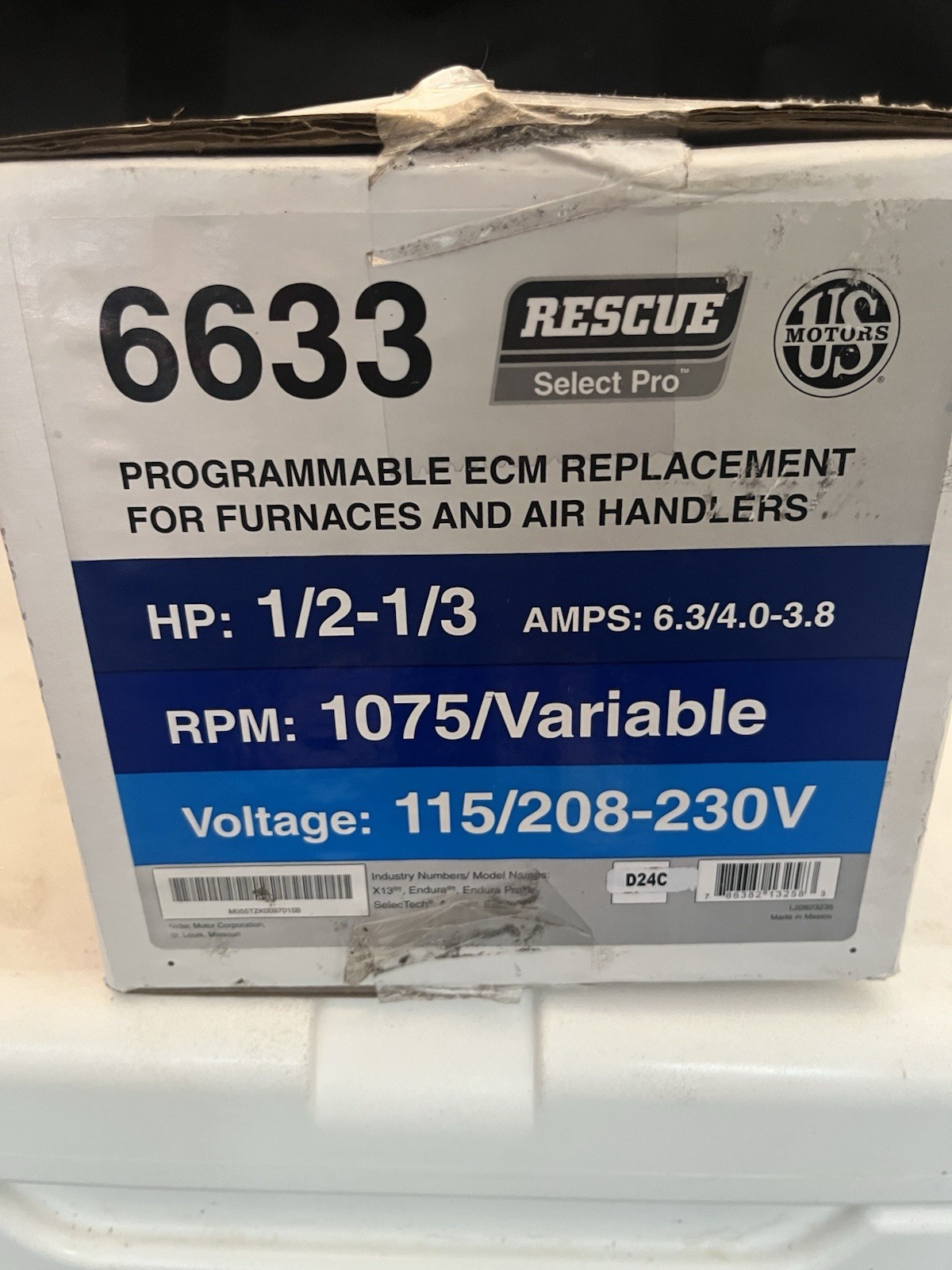 Rescue Select Pro 6633 Programmable ECM Motor 115/208-230V Bluetooth Universal