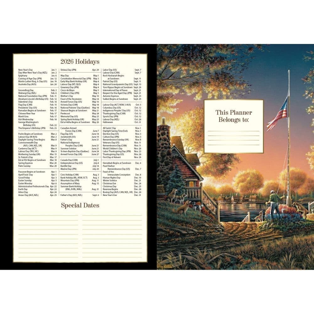 Lang, Terry Redlin 2026 Planner, 8.5» X 12», 12-Month Calendar with 2026