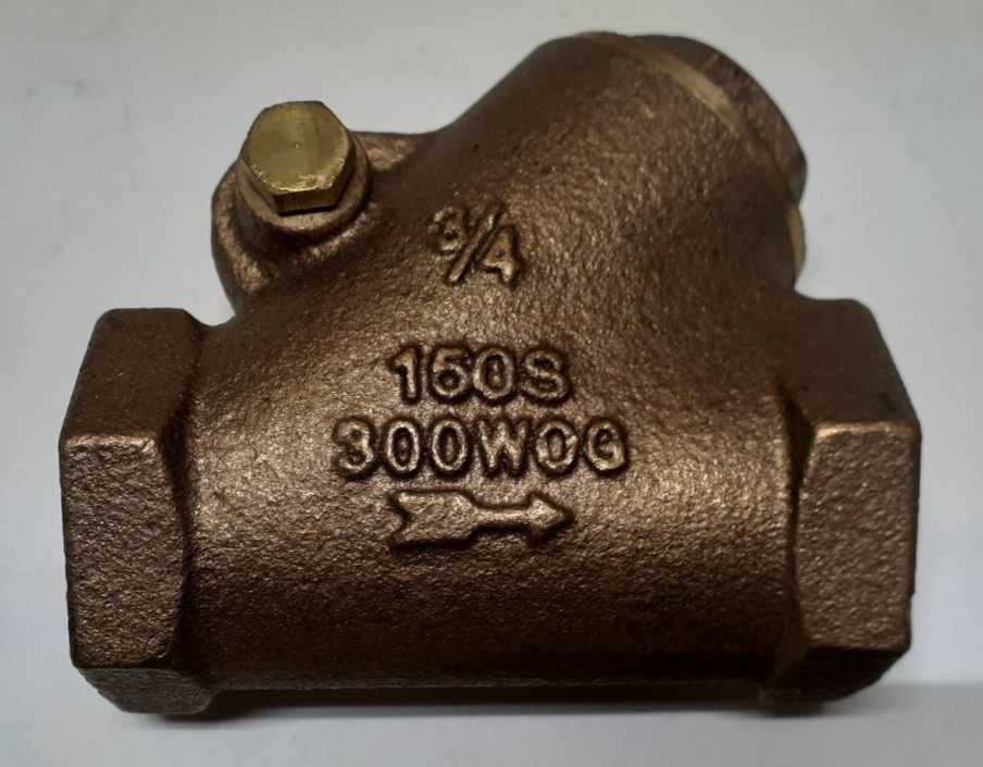 JOMAR T-511, 3/4″ Y-Pattern Swing Check Valve, 300 WOG, Class 150