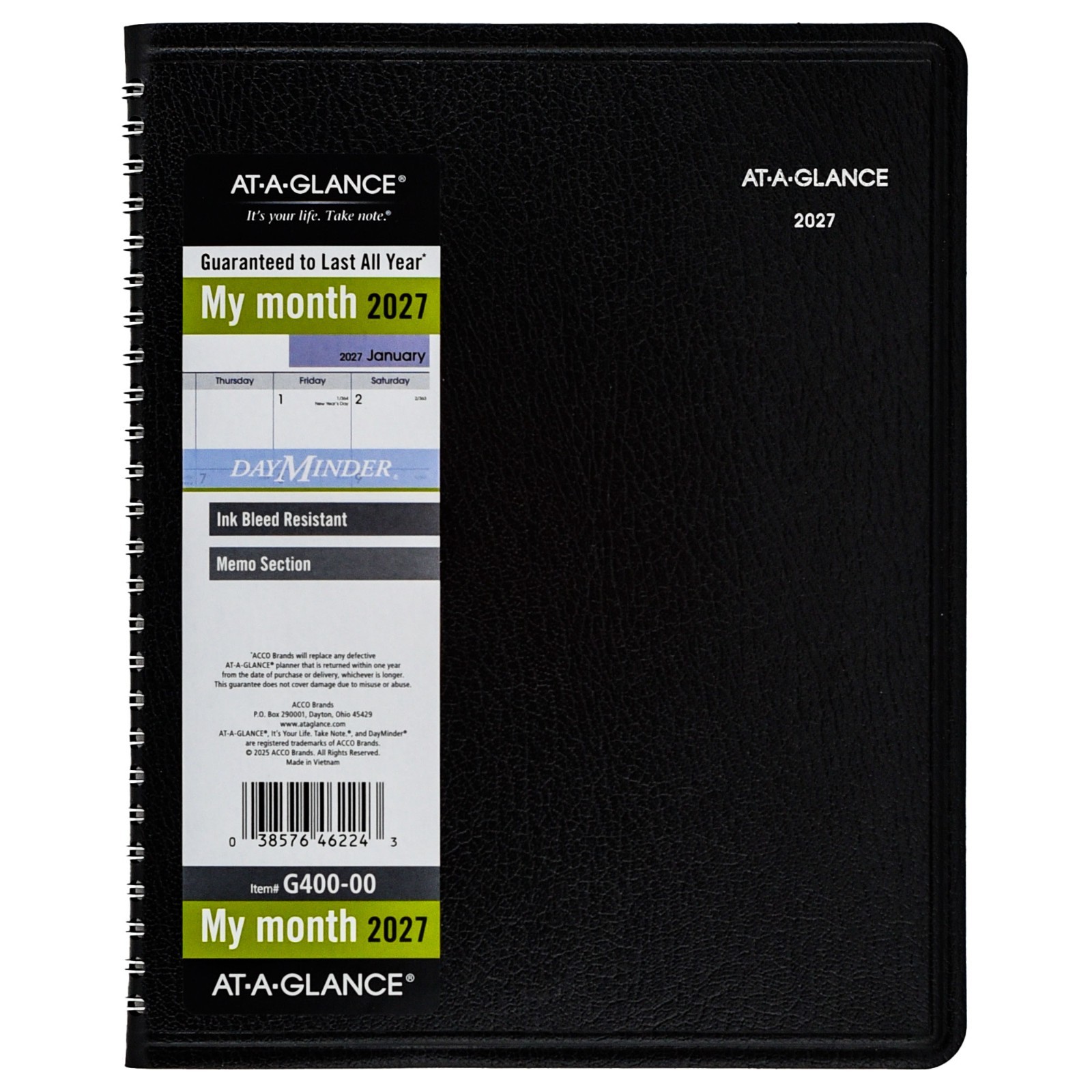 2026 At-A-Glance DayMinder G400 Monthly Planner , 7 x 8-3/4″