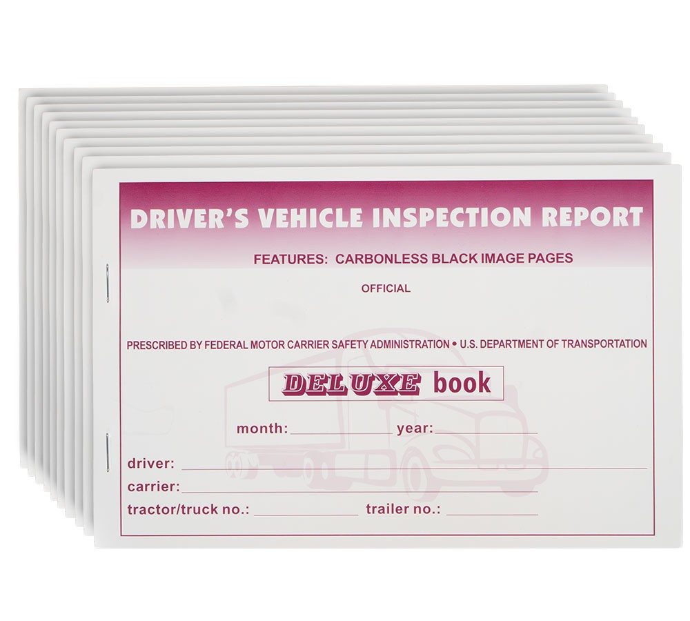 5-1/2″x8-1/2″Driver’s Vehicle Inspection Report Book for Truck Drivers 10 Pcs