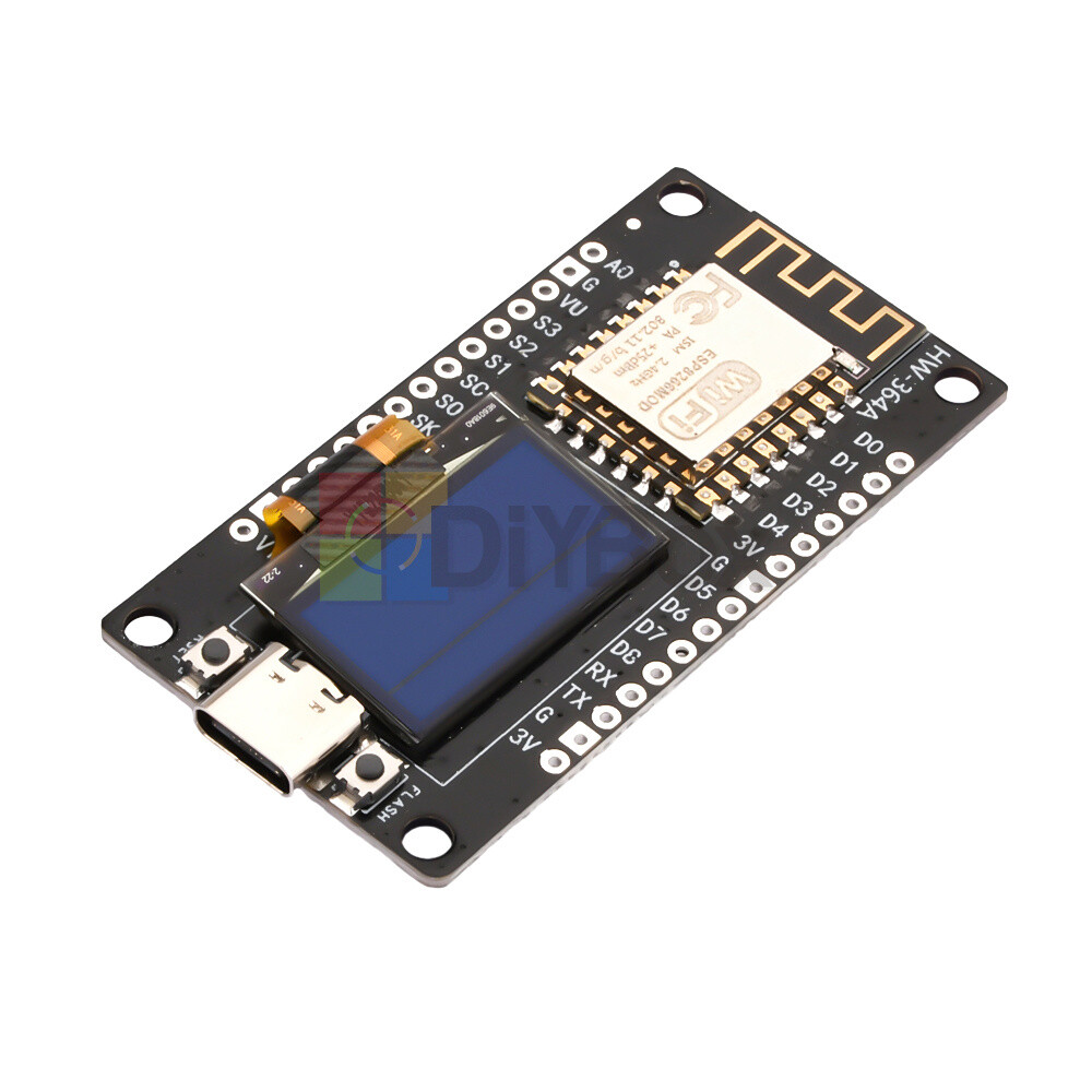 NodeMCU ESP8266 ESP-12F WiFi Development Board Module ESP 8266 with 0.96″ OLED