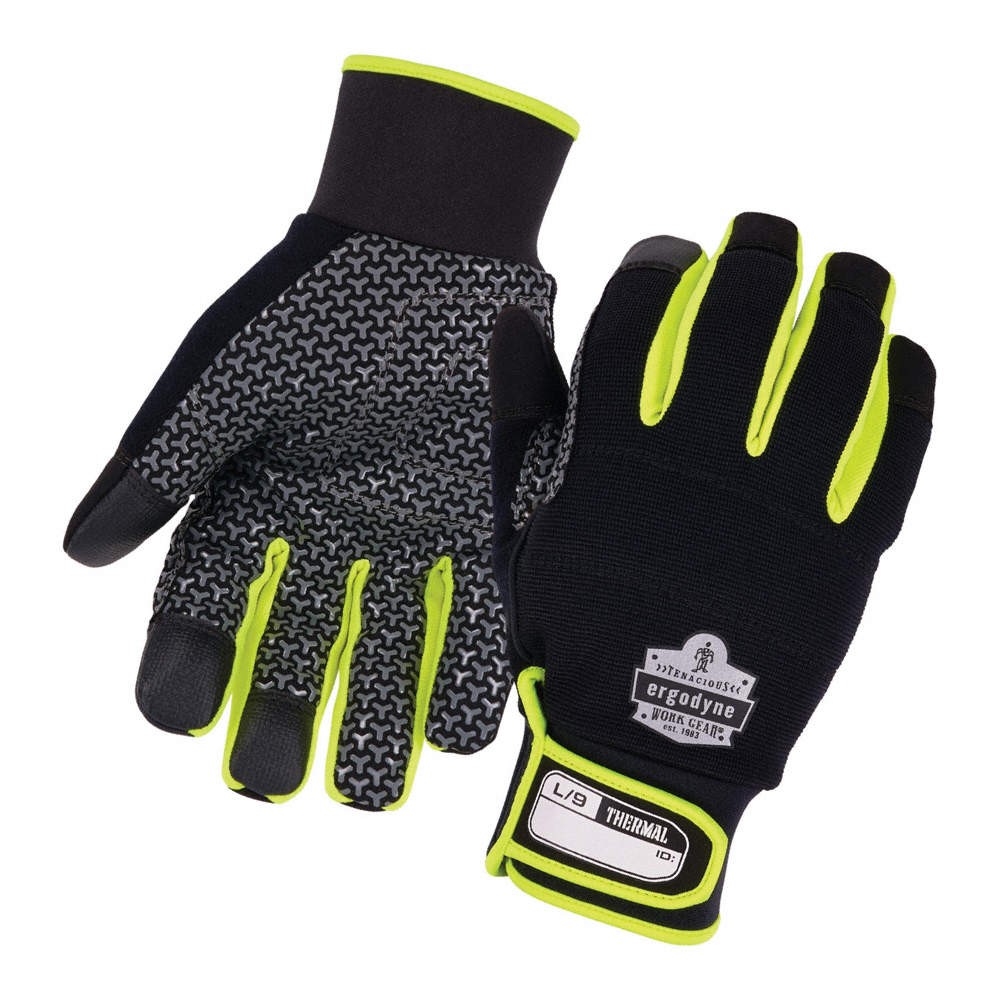 PROFLEX BY ERGODYNE 850 Cold Storage Glove,2XL,Lime/Black 813EA4